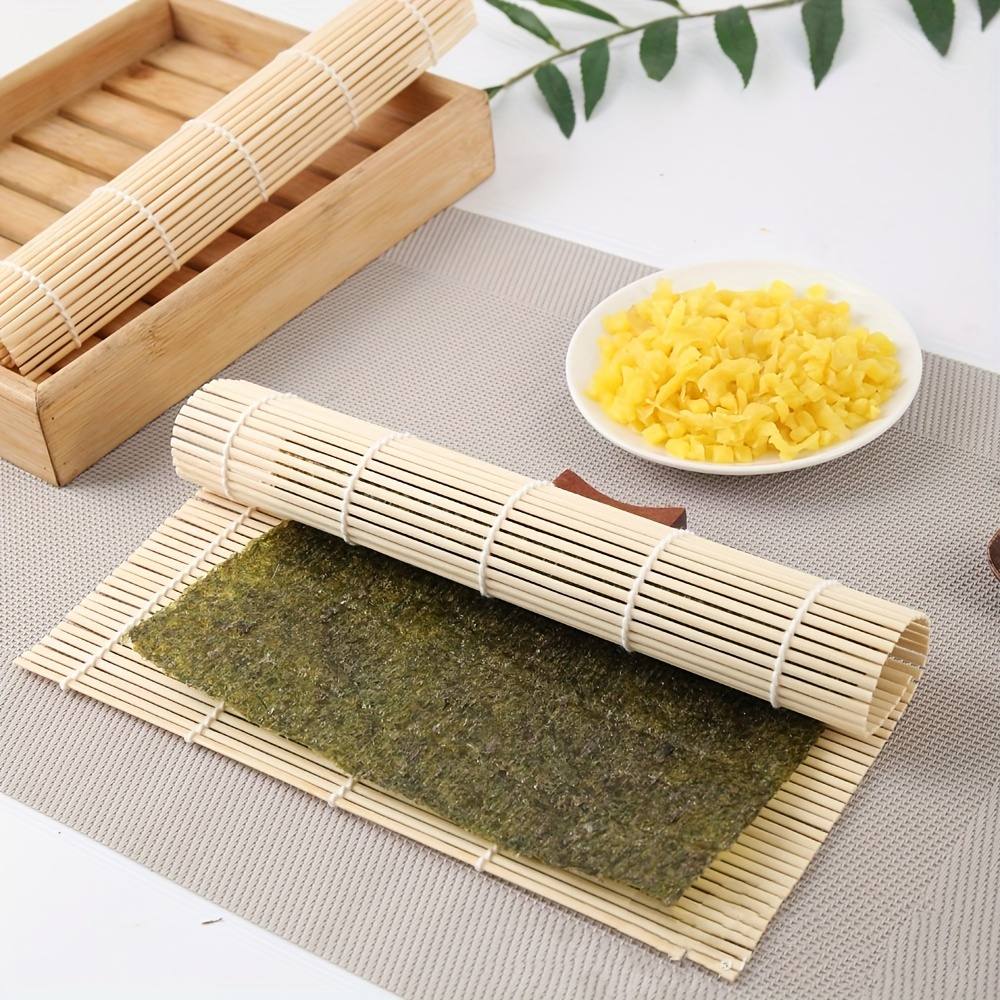 Large Bamboo Curtain Sushi Mat Bamboo Sushi Rolling Mat kimbap Roller DIY  Sushi Rice Ball Tool Pastry Roller Bamboo Mat Sushi Maker