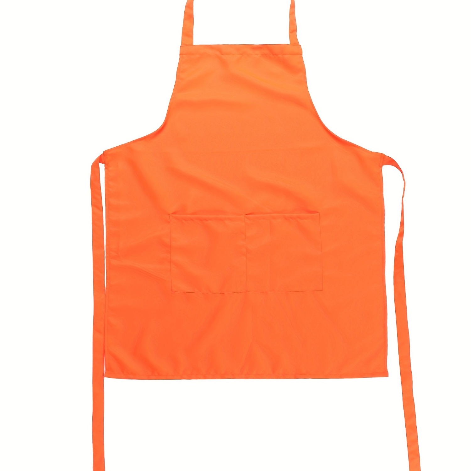 

Solid Halter Neck Apron, Tie Back Sleeveless Apron For Coffee Shop, , Women's Clothing