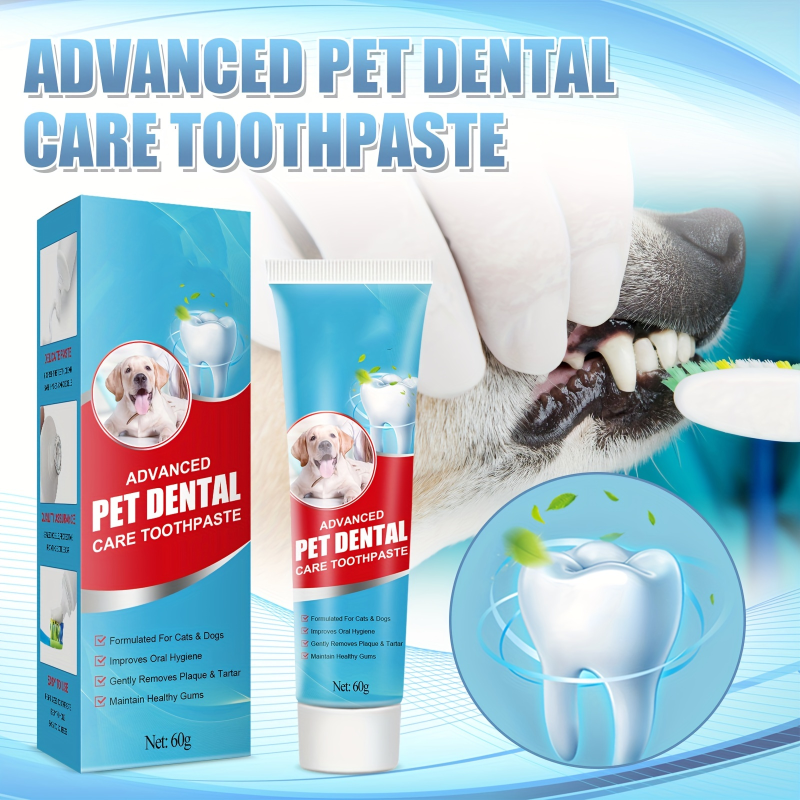 Pet Toothpaste Dog Fresh Breath Pet Dental Care Toothpaste Pet Teeth