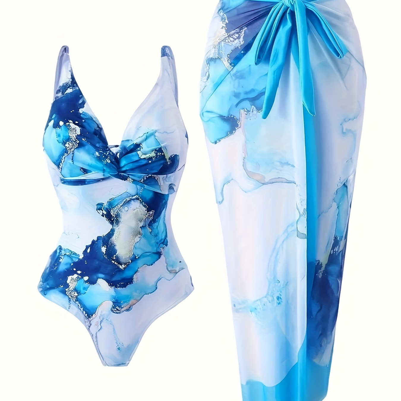 

European And American Stylish Women's Beachwear, Fashionable Women' Protection Bikini Set.