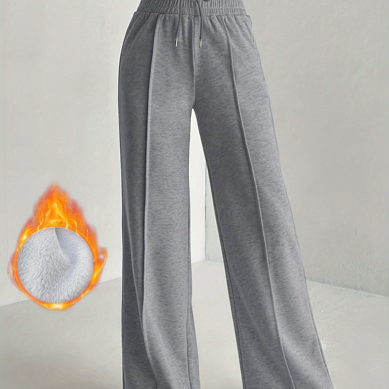 

Leg Sweatpants, Drawstring Waist Pintuck Pants For Fall & , Women's Clothing