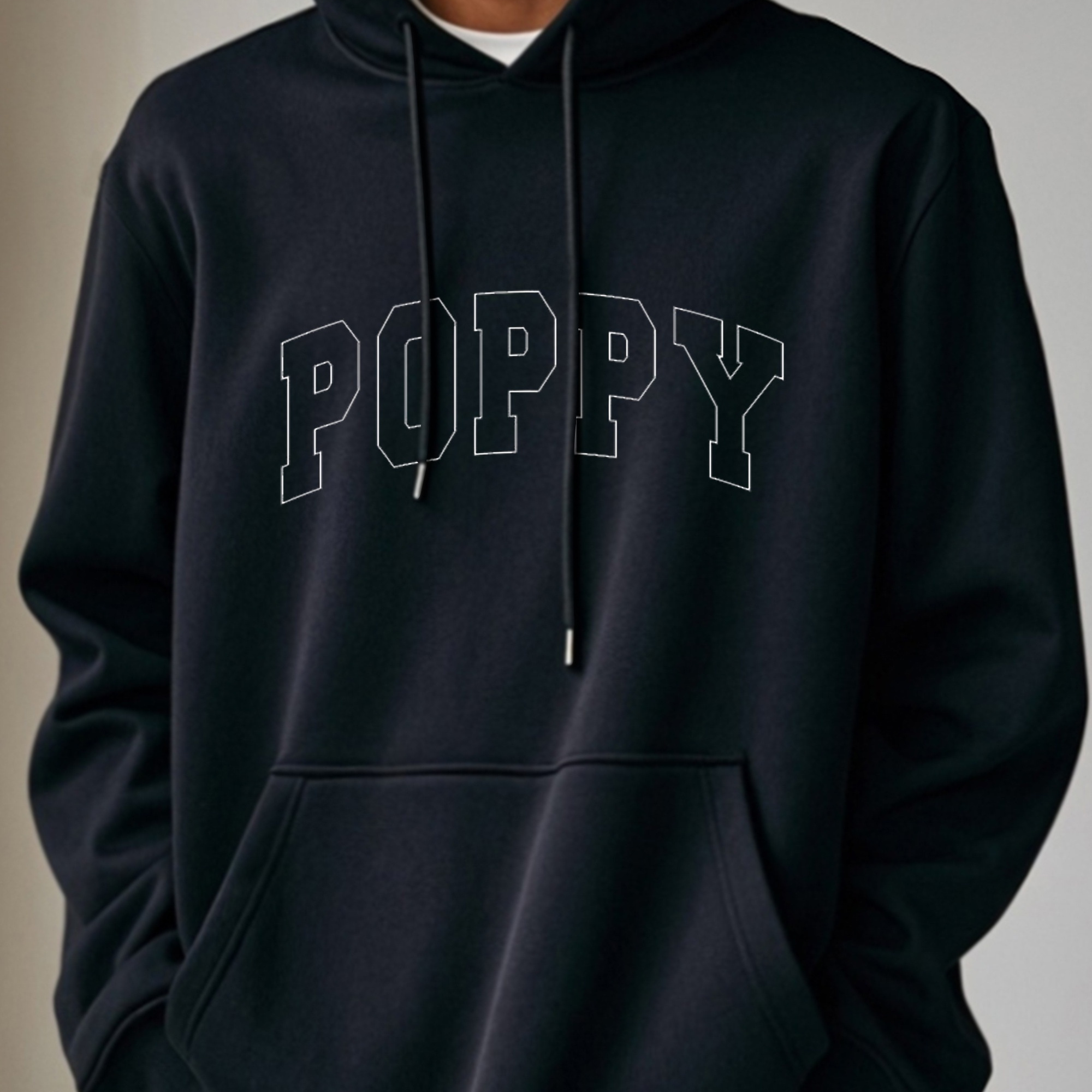 

Poppy Dad's Celebration Daddy Sewatshirt Crewneck Mens Hoodie Black Sewatshirt Oversized Casual Crew Neck Funny Comfortable Graphic With Pocket Drawstring Cool Streetwear Winter Fall