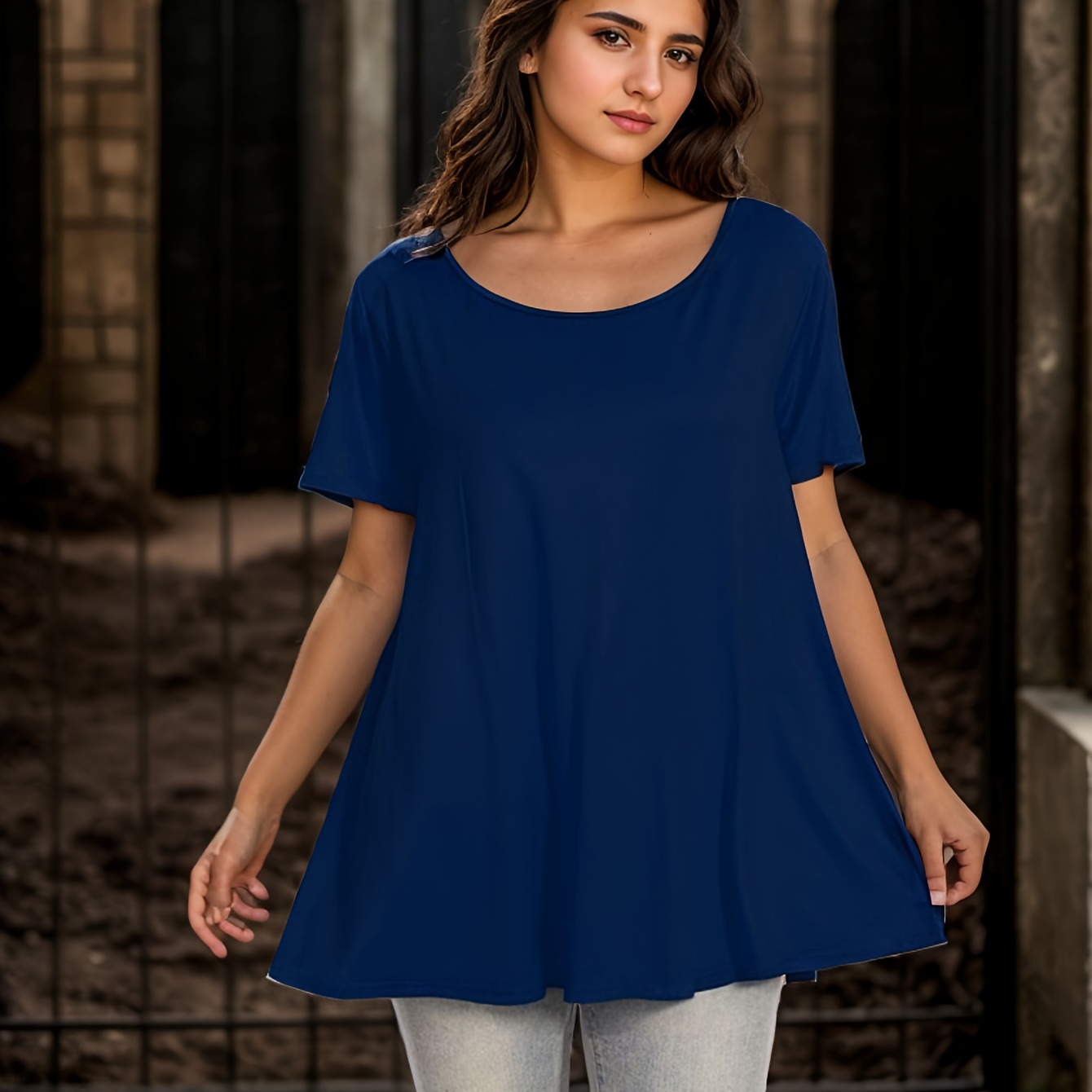 

Womens Short Sleeve Womens Plus Size Short Sleeve Casual Summer