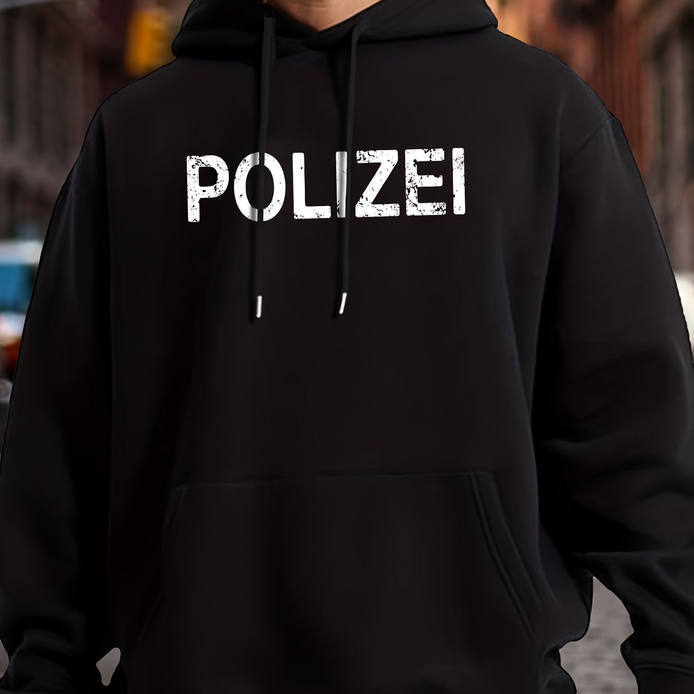 

Polizei Printed Casual Hoodie