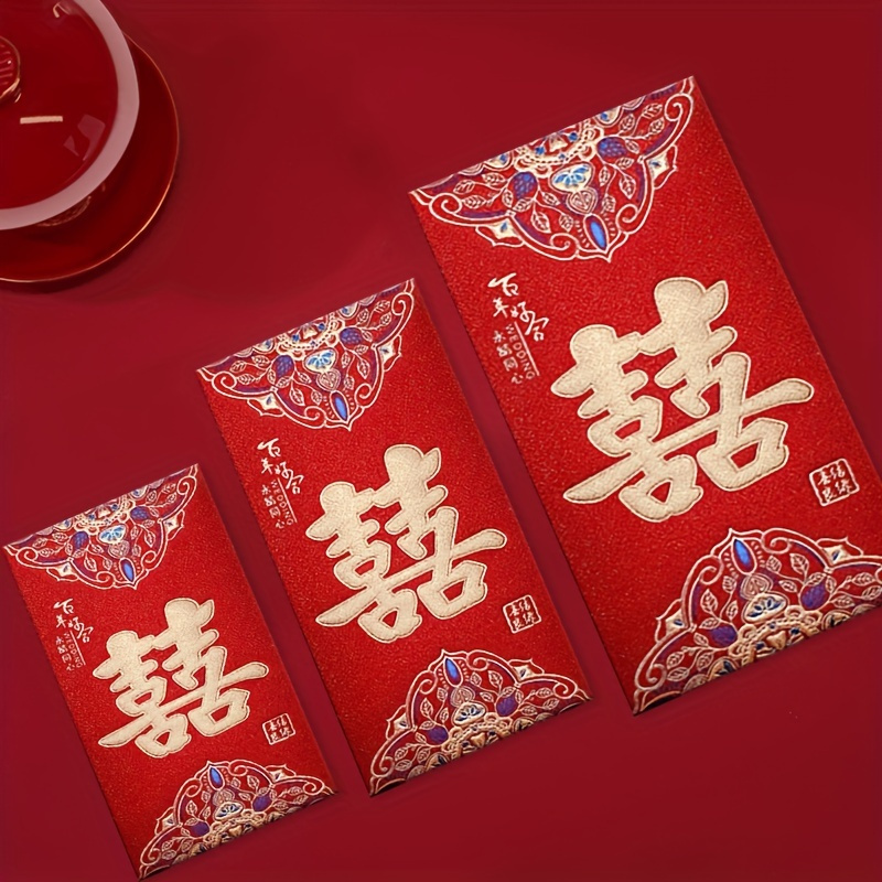 12pcs Set 2023 Year Of The Rabbit Red Envelope Creative Laser Red Packet  Cute Cartoon Rabbit Happy New Year Spring Festival Gift Money For Family -  Office & School Supplies - Temu