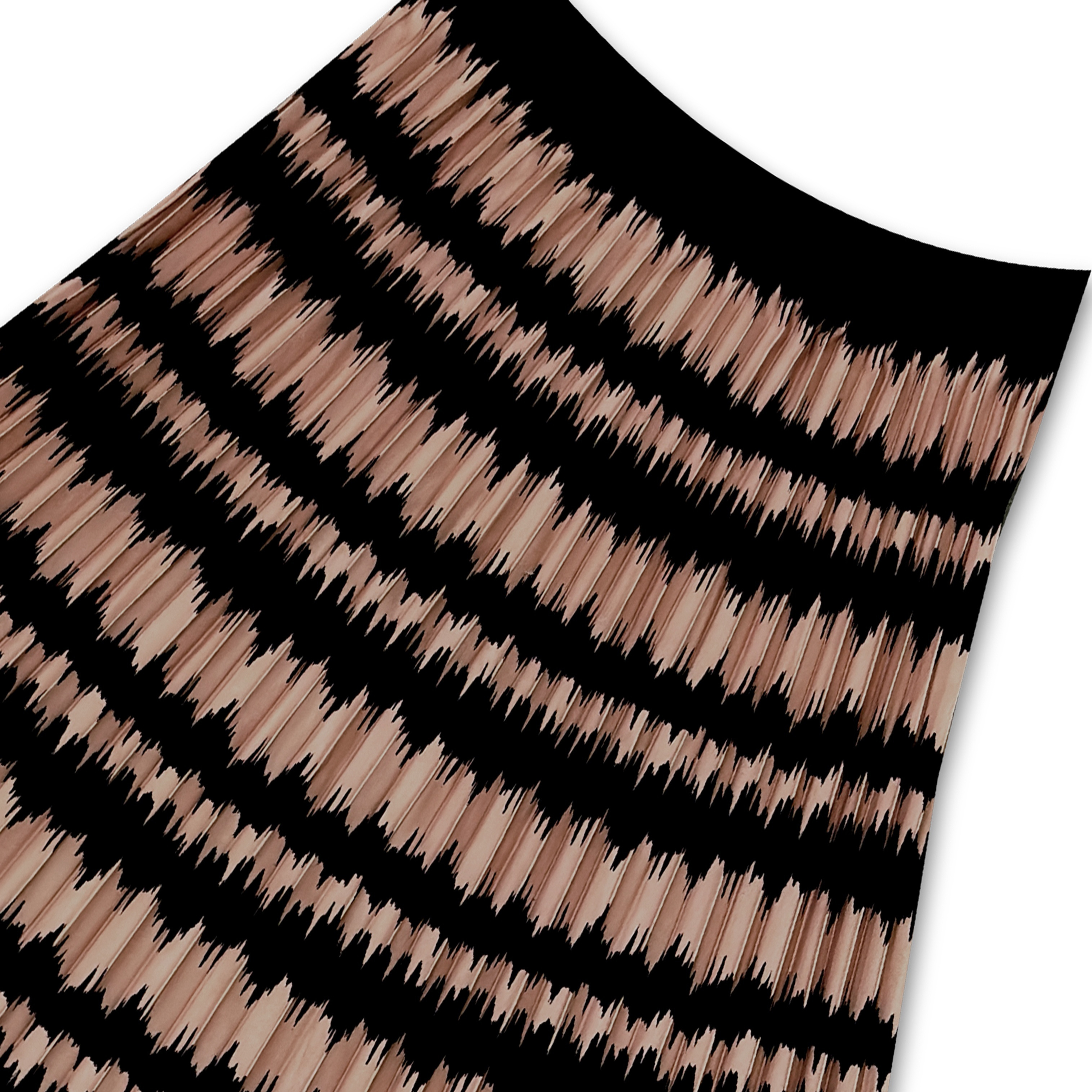 

Color Block Pleated Skirt, Elegant Skirt For Spring & Summer, Women's Clothing