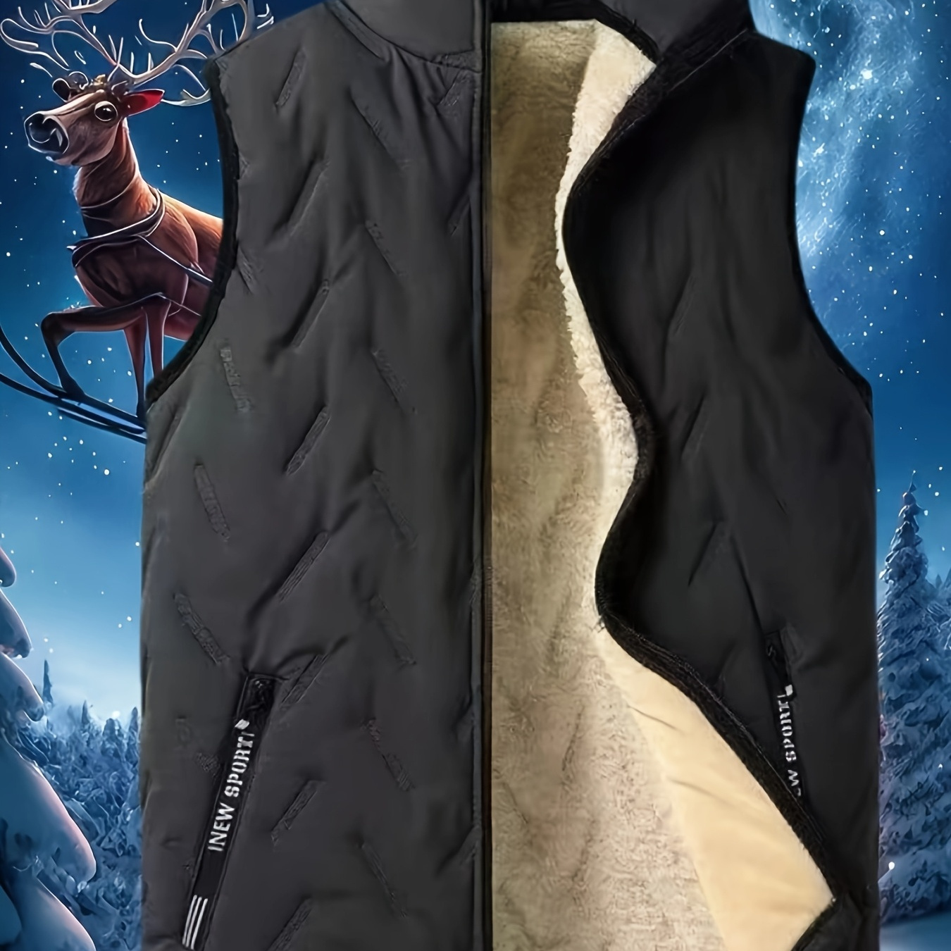 

Gilet Imperméable Manches pour Hommes avec Poche Zippée - et Chaud, Doublure en , Style Décontracté pour & l'Hiver | Polyester, Non Extensible, Motif Géométrique, Lavable à