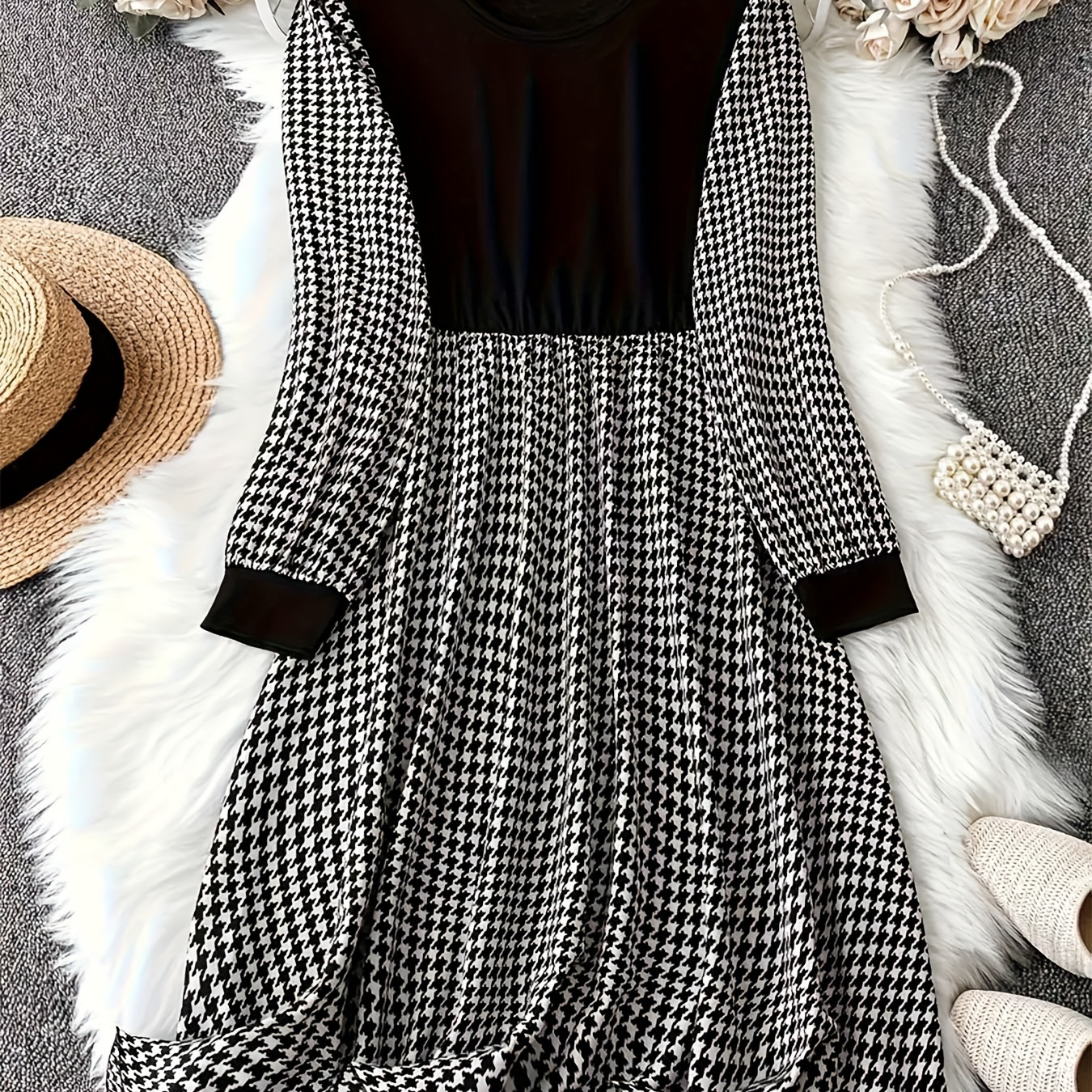

Plus Size Patchwork , Long For & Fall, 's Plus Size Clothing