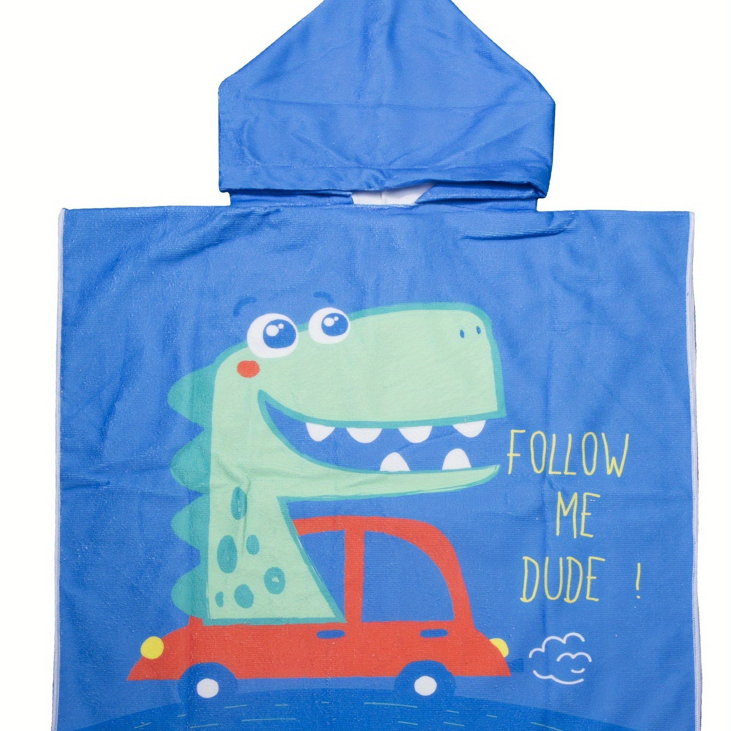 

1pc Cartoon Animal Multi-functional Children's Hooded Bathrobe, Lightweight Hooded Beach Towel, Soft And Comfortable Loungewear Nightgown For Pool Beach Travel Adventures
