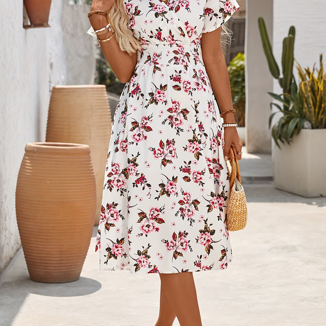 Maglia da donna in stile bohémien, maglia ricamata, maglietta