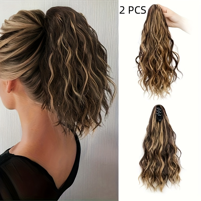 2 Stylische Pferdeschwanz-Spangen Für Volle Haare – Matte Schnallen-Haarspangen Für Dicke, Lange Haare | 5,1 Cm