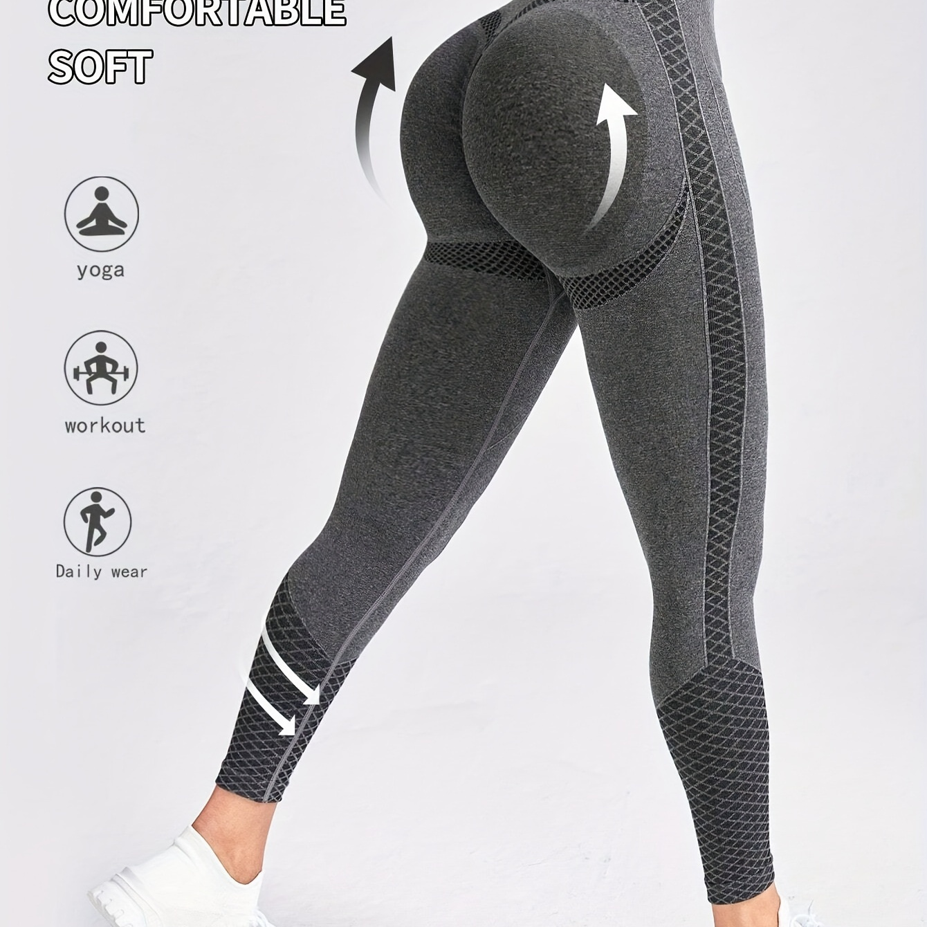 

Women's Yoga Leggings With High Waistband, Moisture-wicking, And Stretchy, Perfect For Outdoor Activities And Fitness