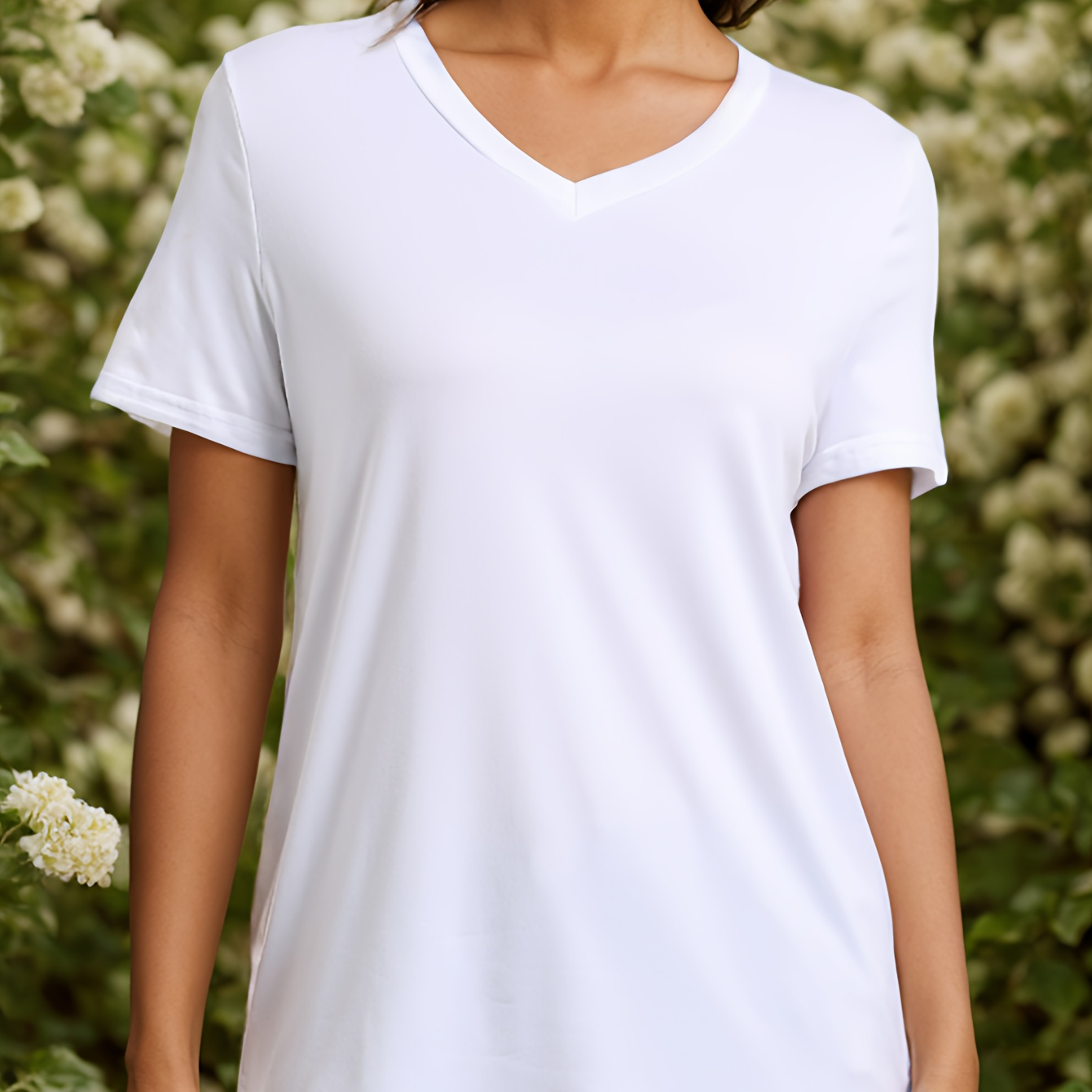 

Women's V Neck T Shirts Casual Short Sleeve Summer Basic Tops Tees