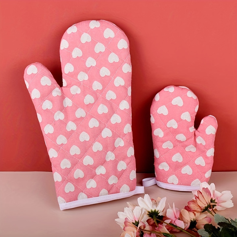 Oven Mitts Short Heat Resistant Mitts Checkered Duckbill - Temu