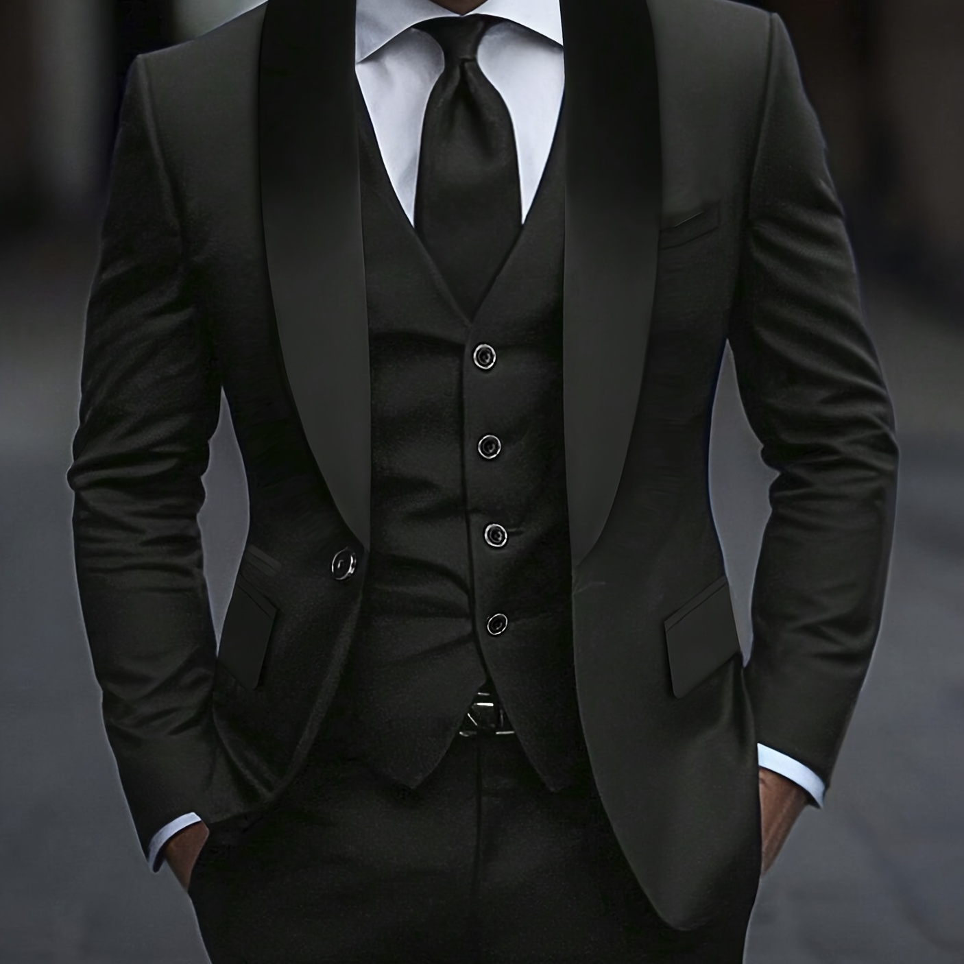 

Men's Suit With Collar, 2pcs Set Of Tops And Pants, Fashionable Suit That Shows Off Your Figure