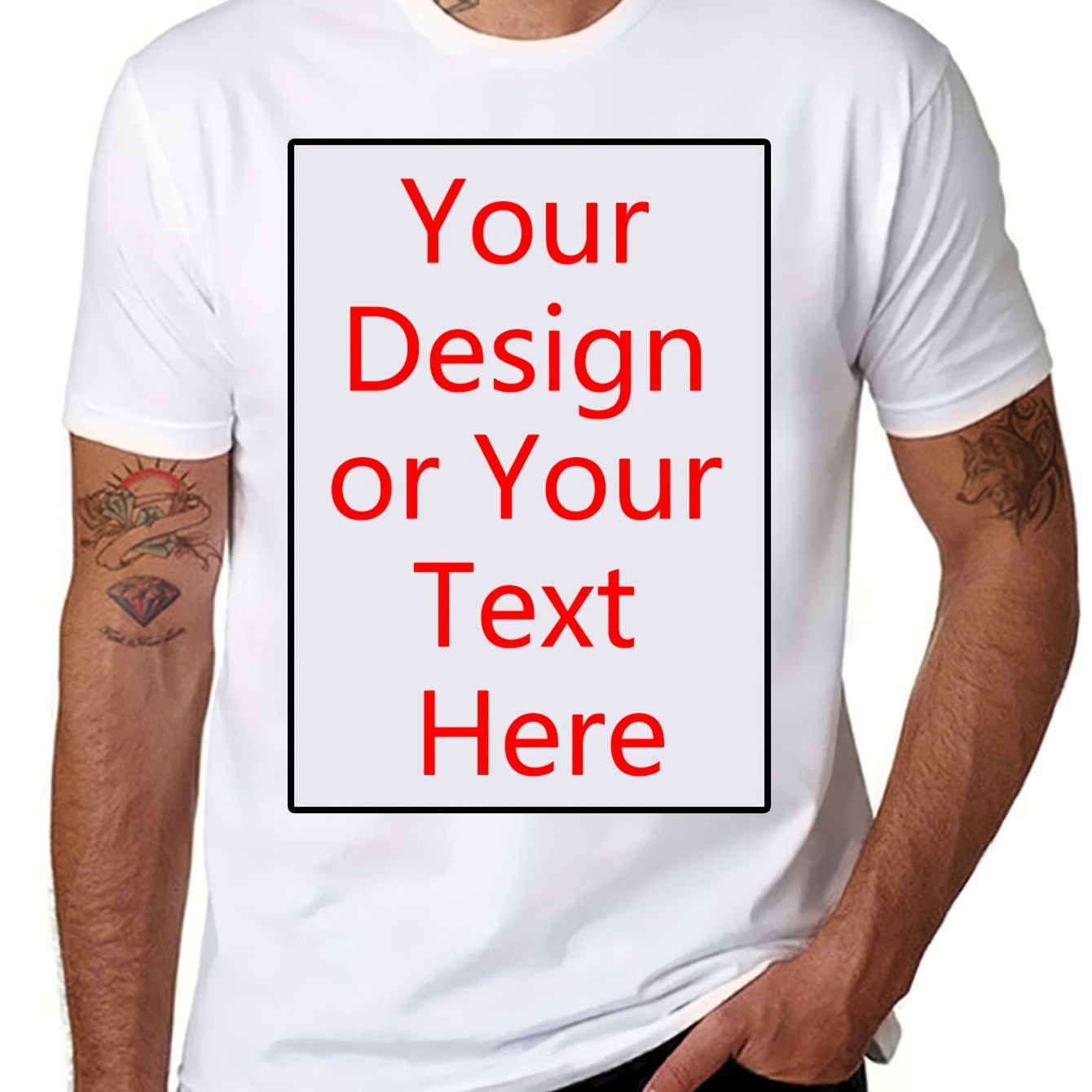 

Custom T Shirts For Men/women Design Your Own Shirt /image/logo Personalized Cotton Tee Printed Photo Front