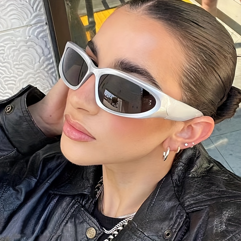 Occhiali Da Sole Rettangolari Futuristici Cool Cyber Men Women Punk Style  Cosplay Sun Glasses - Gioielli E Accessori - Temu Italy