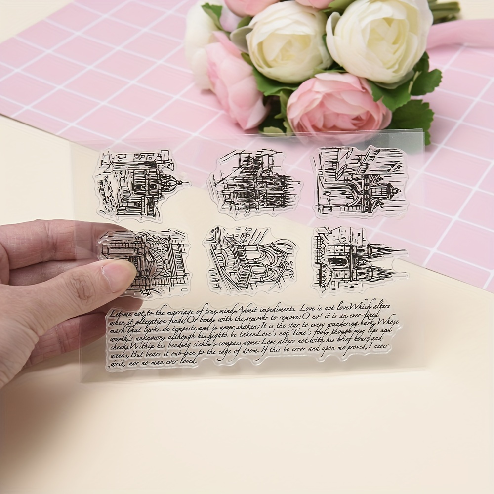 Thick Clear Acrylic Stamp Block - Perfect For Diy Scrapbooking