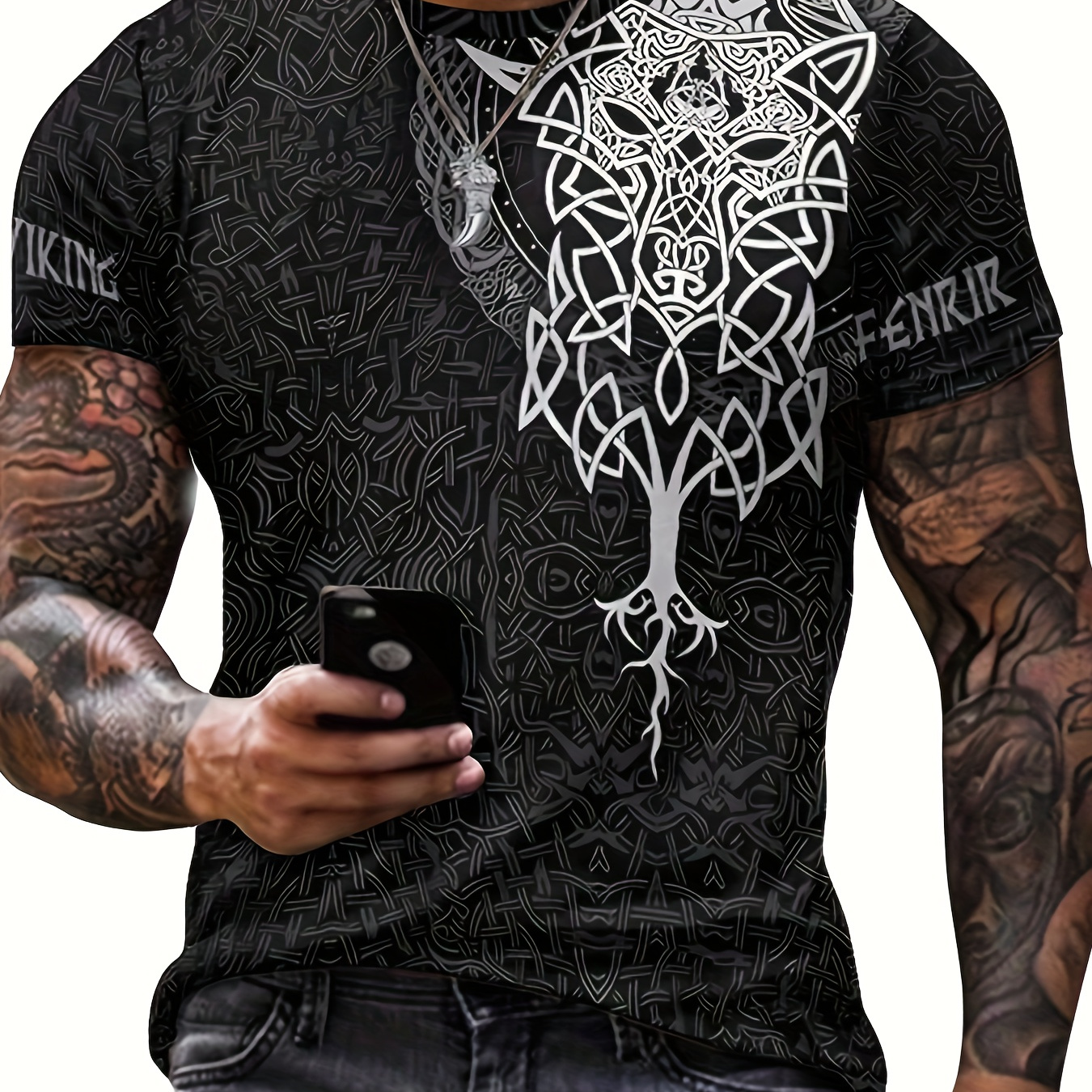 

Print, Men's Lightweight & Comfortable 3d Printed - Casual Streetwear, Breathable Polyester , Machine Washable