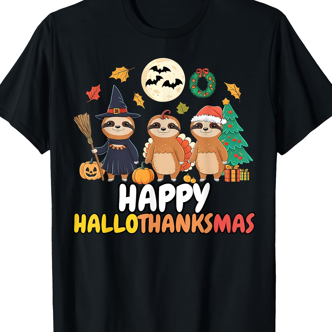 

Sloth Thanksgiving Christmas T-shirt220g