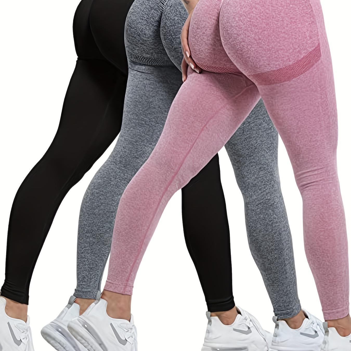 High Waist Yoga Shorts Women Tight Butt Lifting Seamless - Temu New Zealand