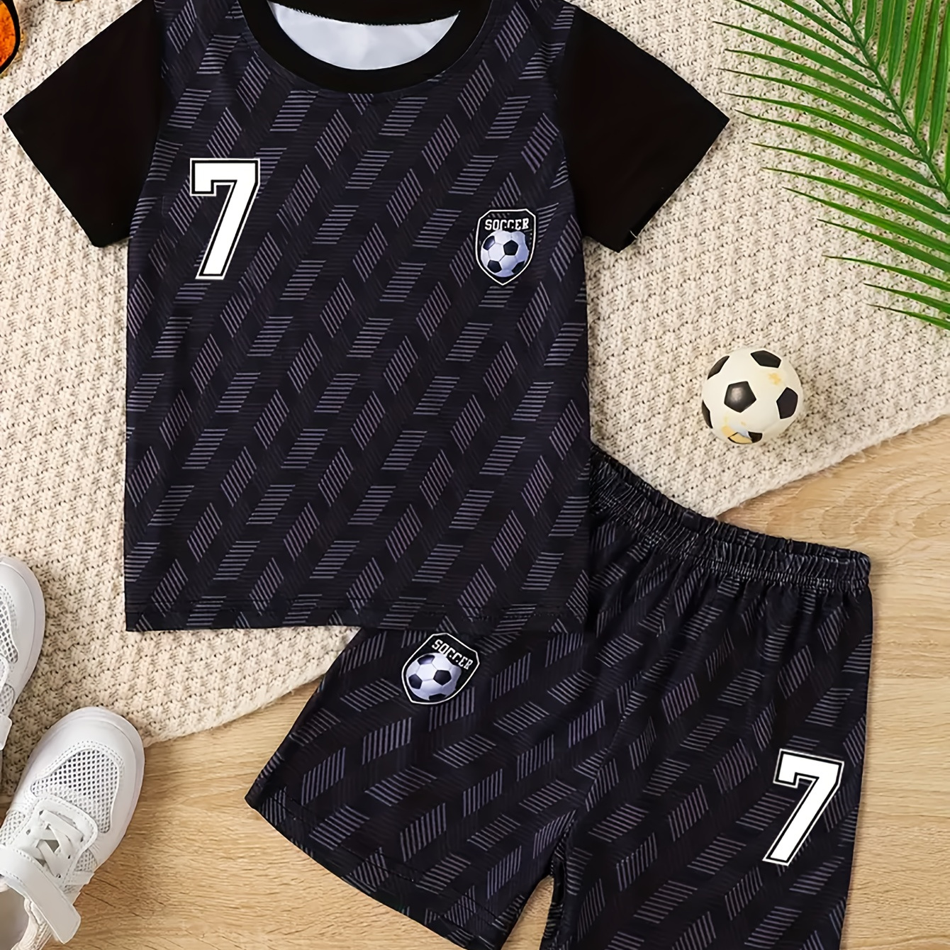 

Boys Outfit Set, #7 Jersey And , 2pcs Boy's Dry Sportswear, Cloth