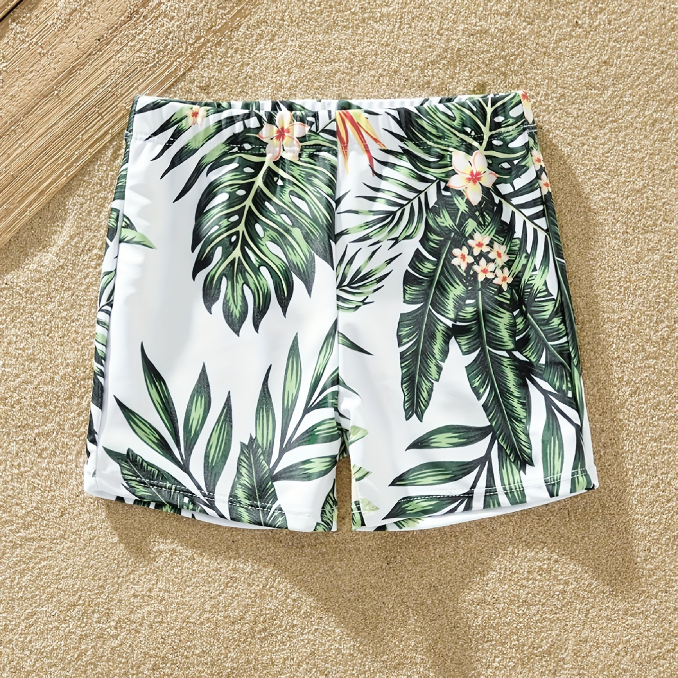 

Patpat Flounce Plumeria Printed Matching Swimsuits