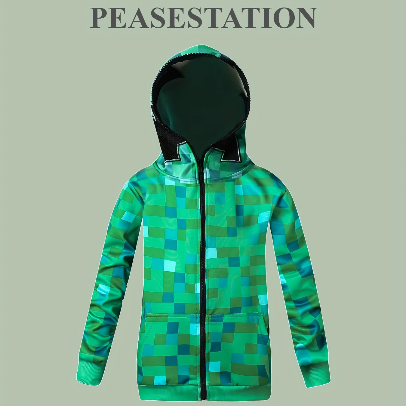 

Boys Fashionable Plaid Hooded Jacket, Casual Long Sleeve Zip Up Jacket, Kids Clothes Outdoor