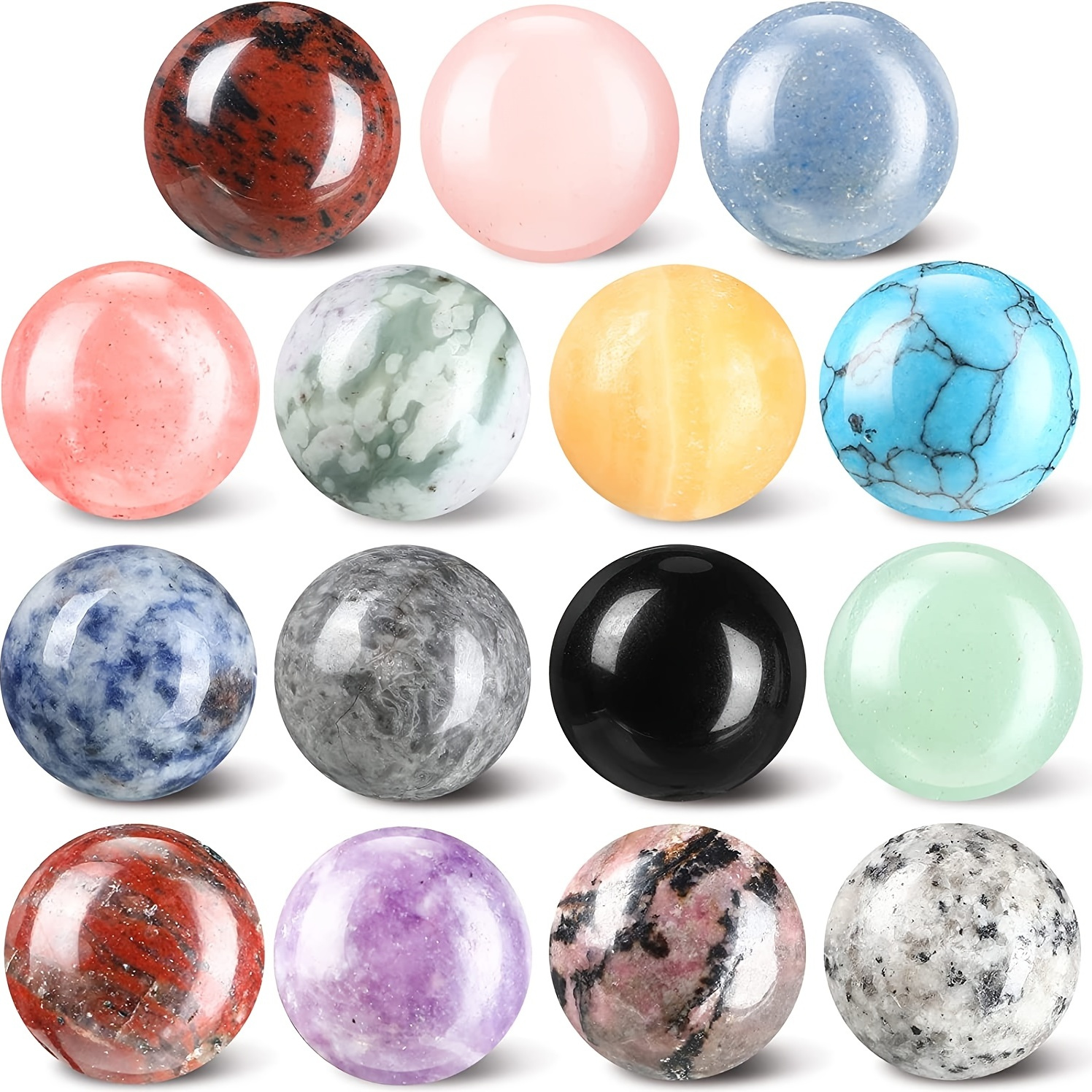 

15pcs 16mm Ball Gift Package Rose Spherical Kit Special Jewelry Decors