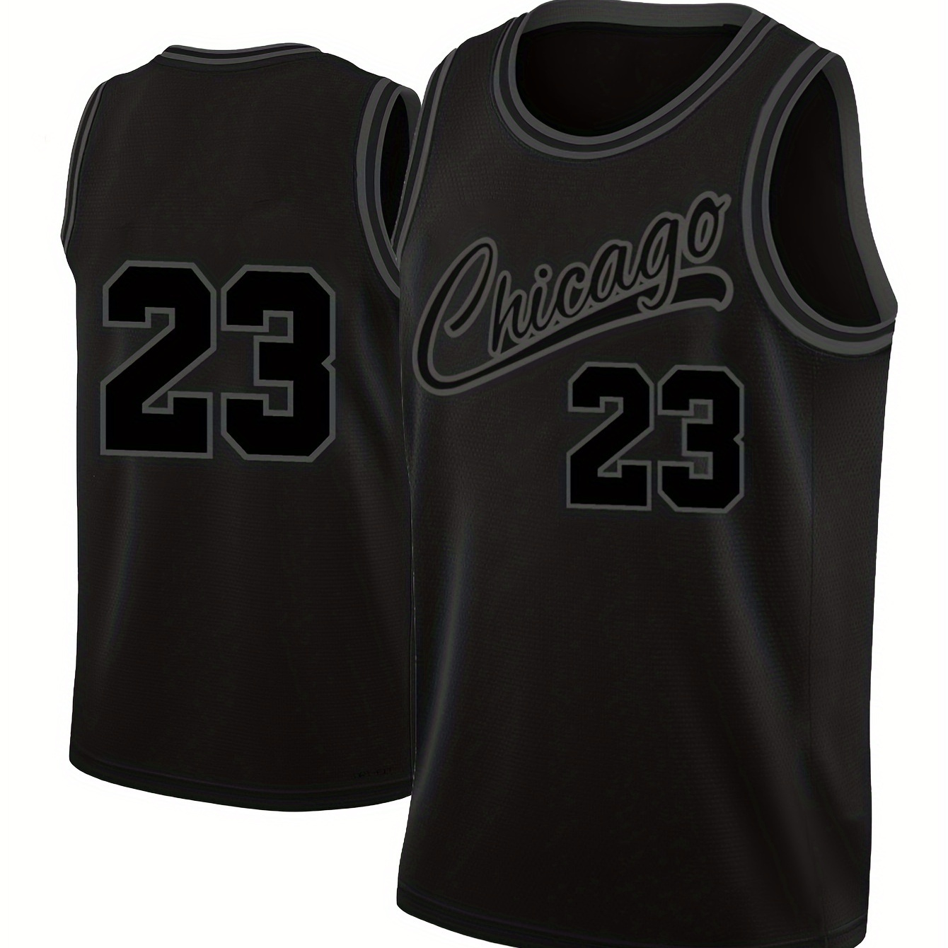 

Men's Chicago 23 Basketball Jersey, Retro Embroidery Sleeveless Round Neck Training Basketball Uniform, Matches And Games