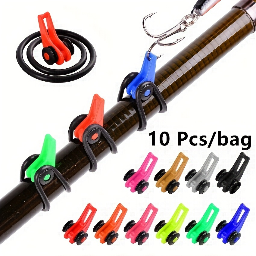 10pcs/bag Plastic Fishing Hook Secure Keeper Holder: Keep Your Hooks Safe &  Organized for Fishing & More!