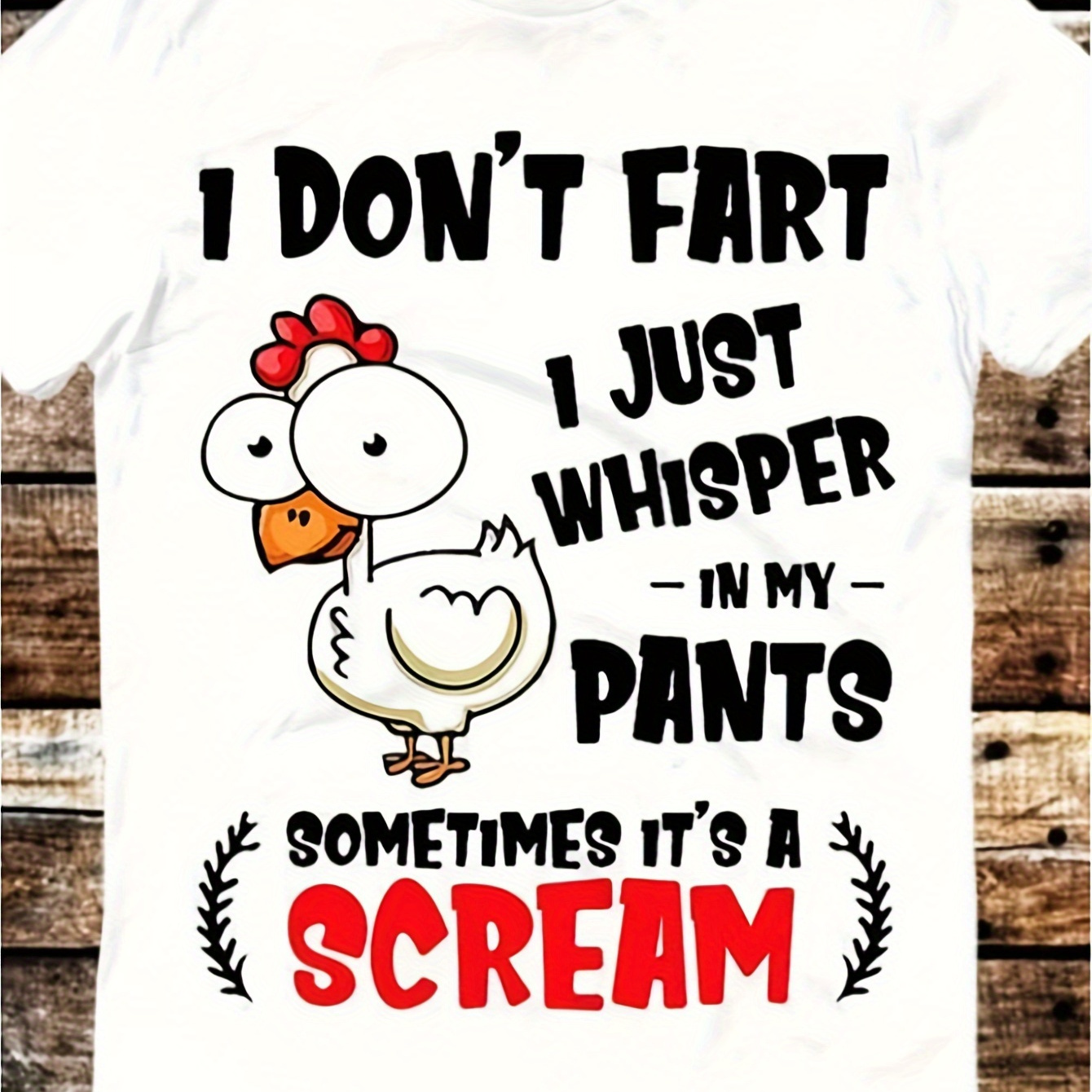 

1pc Fart Just In My Pants, T-shirt Meme Gift Funny T-shirt Neutral Player 6017