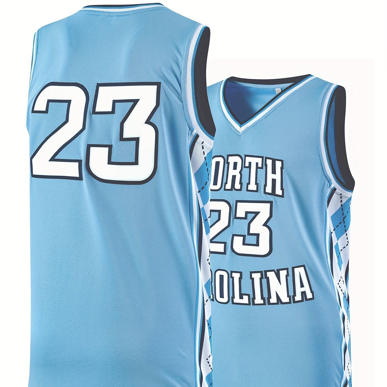 Men's Blue Embroidered Basketball Casual Jersey # 23 Men's Casual Fashion Jersey S-XXXL