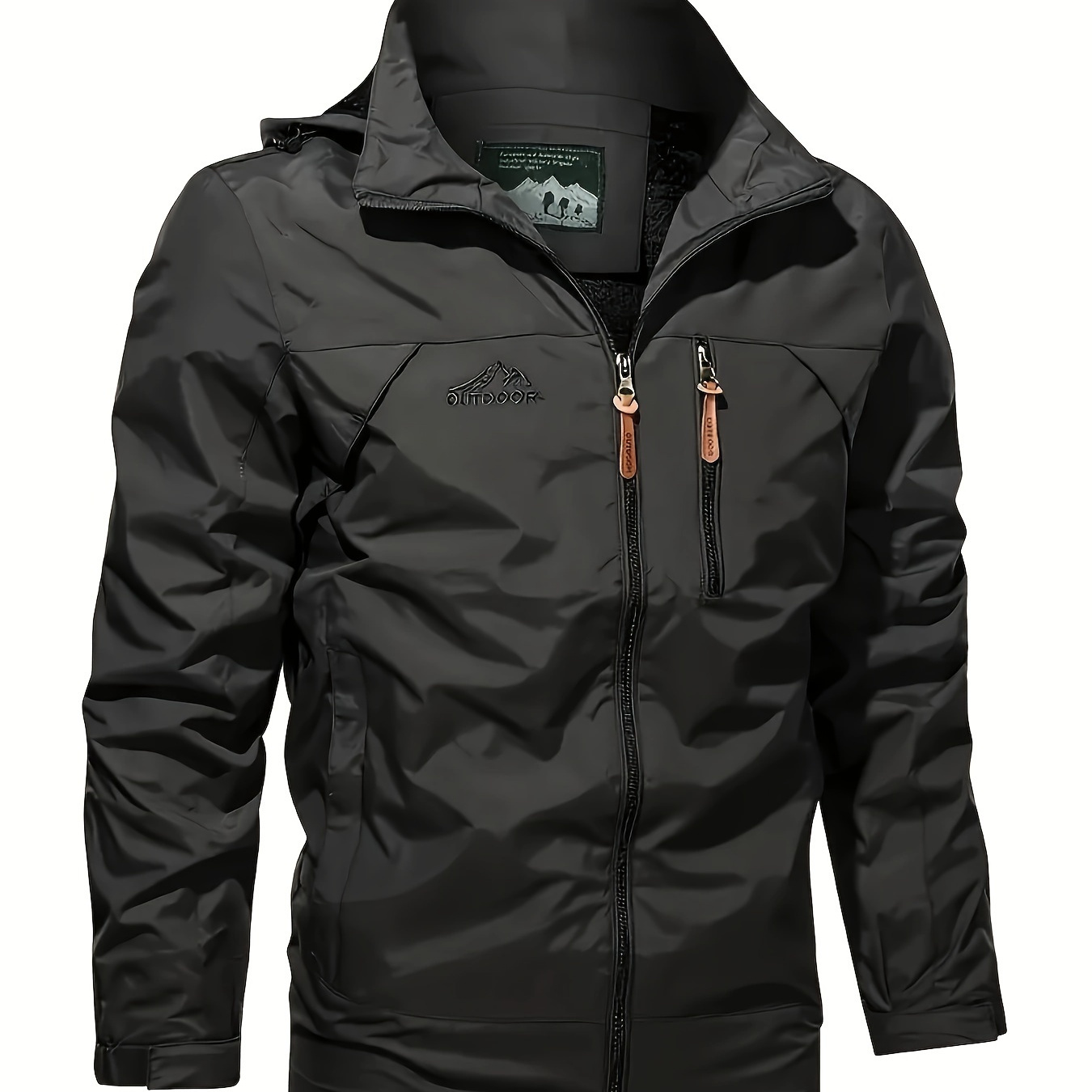 

Veste en Nylon Coupe-Vent et Imperméable pour Homme avec Capuche Détachable - Décontractée, Lavable en Machine, Couleur Unie, Manches Longues, Plusieurs Poches | Parfaite pour /Automne