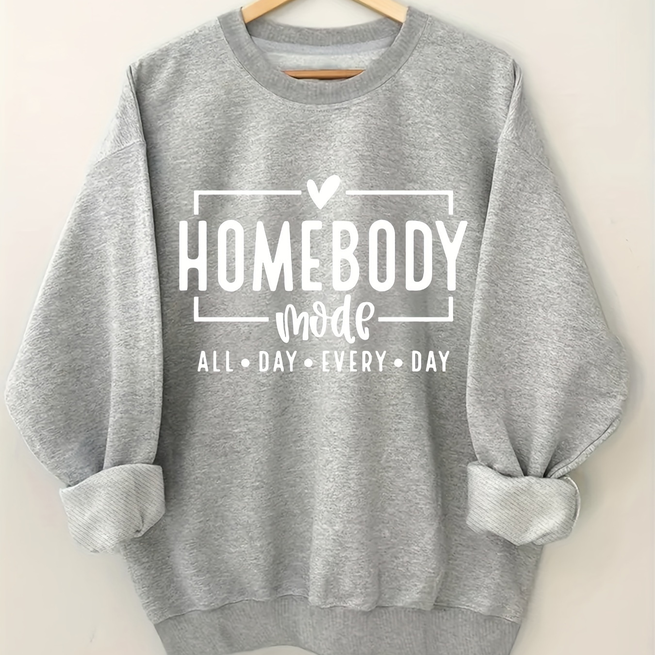 

Print Pullover Sweatshirt, Casual Long Sleeve Crew Neck Sweatshirt, Women's Clothing