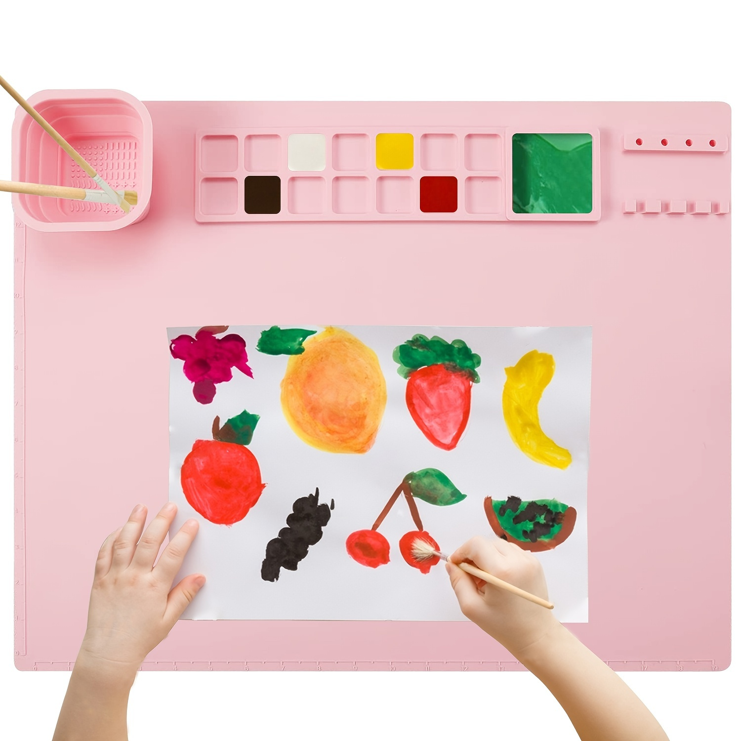 Create Masterpieces With Kids' Silicone Painting Mats Art - Temu