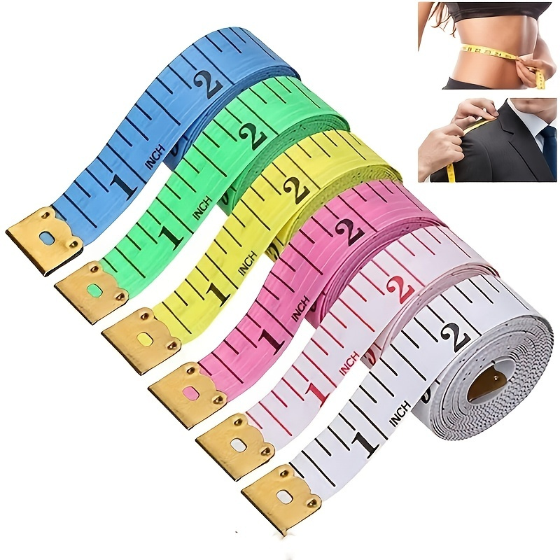 4 pcs Soft Measure Tape Double Scale, Multicolor Soft Sewing Measuring Tape  for Weight Loss Body Measurements Tailor Craft at Best Price