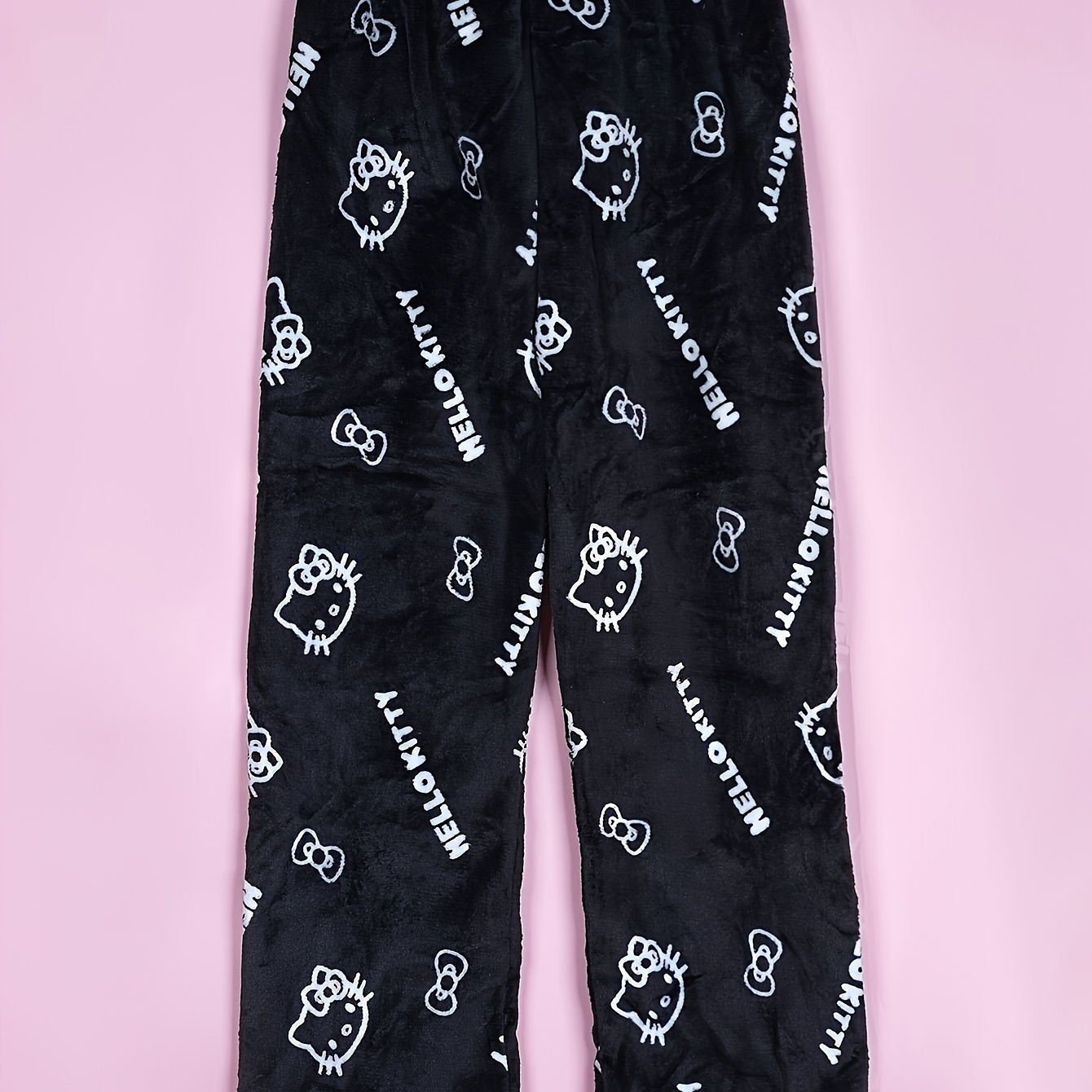 

Authorized Sanrio Pijama De Franela Kawaii Sanrio Hello Kitty Para Mujer, Pantalones De Casa Informales De Anime De Dibujos Animados De Lana Blanca Cálida, Regalos De Moda De Otoño