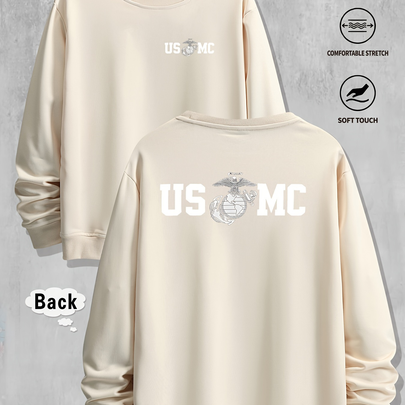 

Letters Creative Print Home Leisure Fashion Versatile Commuting Sports Soft Versatile Long-sleeved Comfortable Sweatshirt, Spring And Autumn Casual Tops