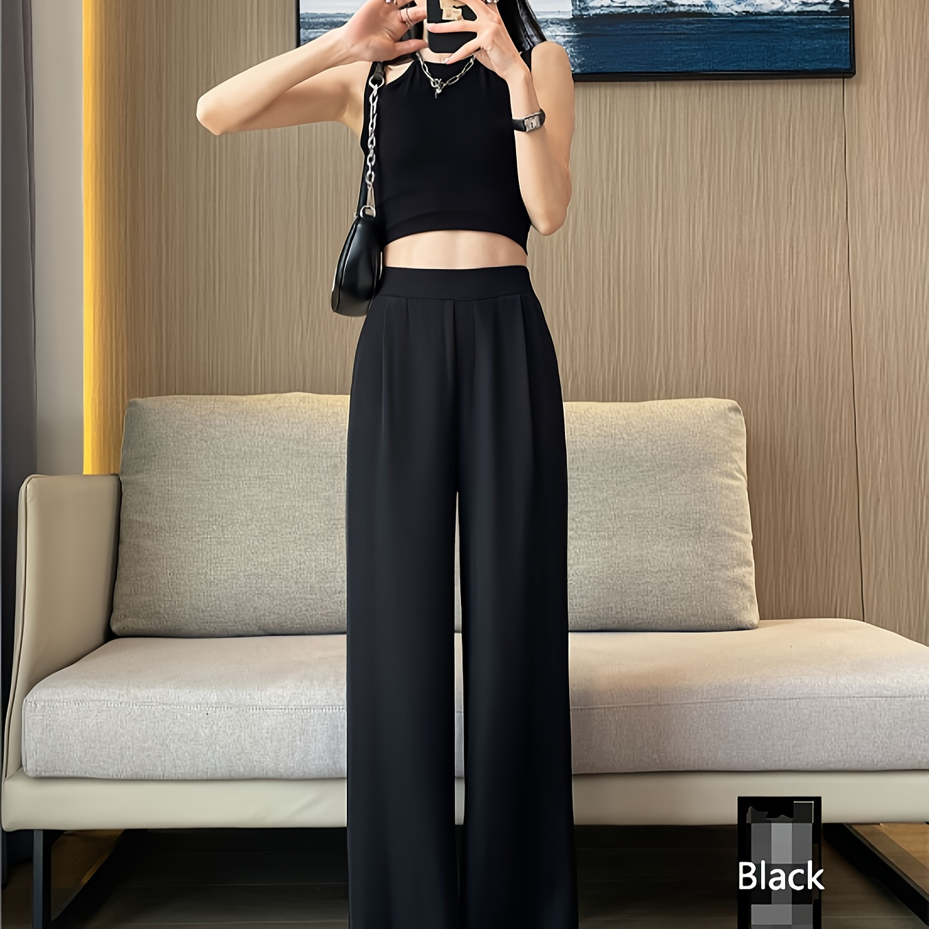 

's Pendant Leg Pants, , , Waist, Long Length, Regular Fit, Suitable , Adult