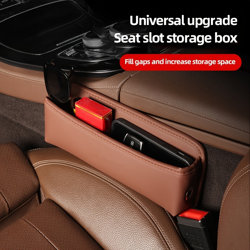 Buy Roboraty Car Seat Gap Organiser Slot Storage Box, Leather