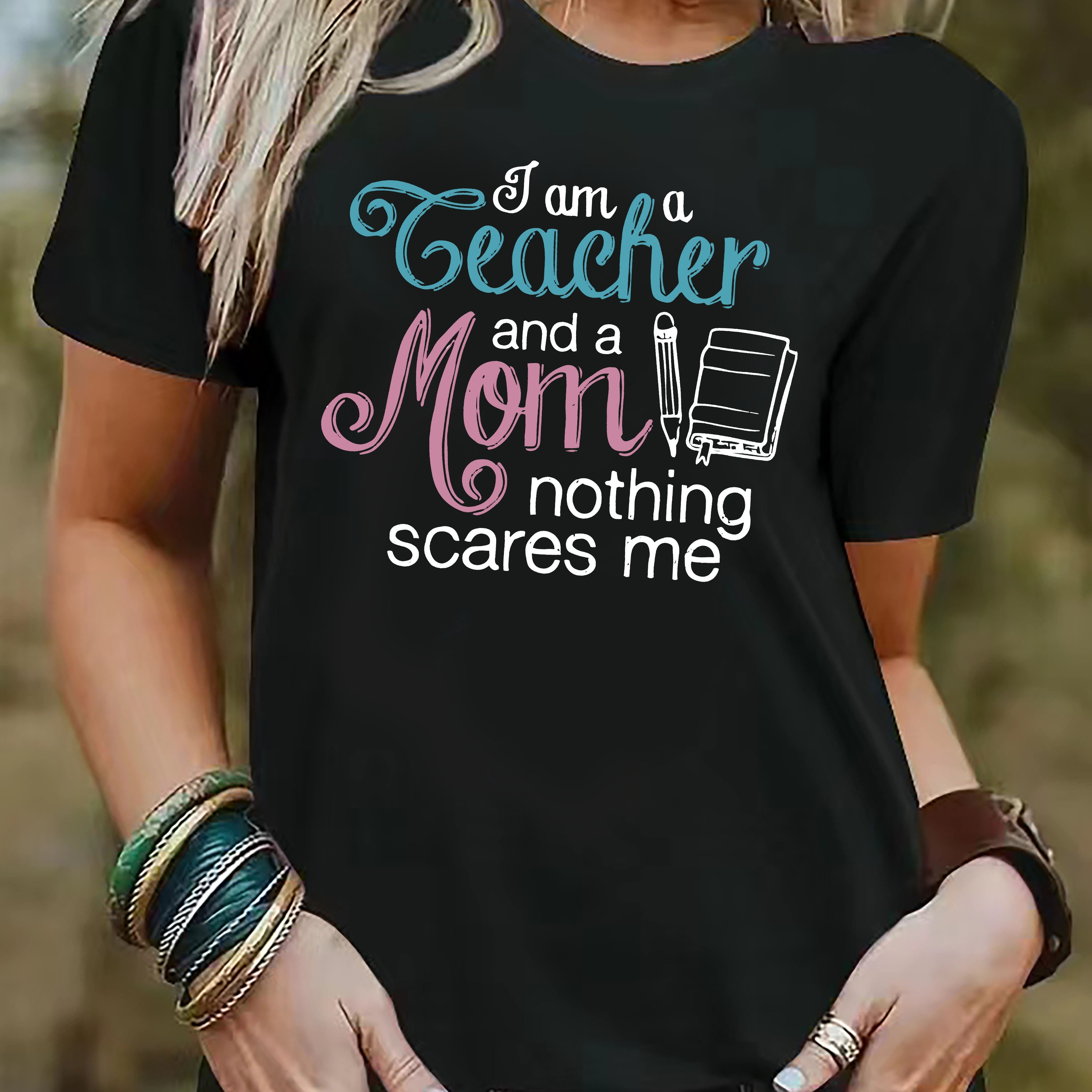 

And A Mother, Scares Me A Letter-printed T-shirt