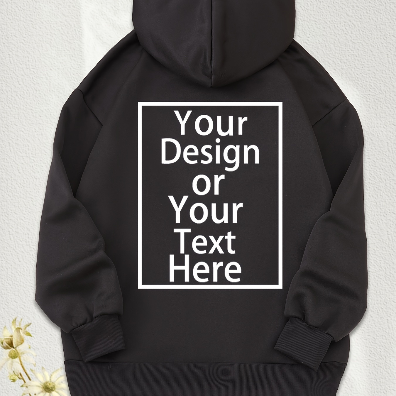 

Custom Picture Print Hoodie, Drawstring Hoodie For , Women's Casual Sports Kangaroo Pocket Clothing, Loose Fit