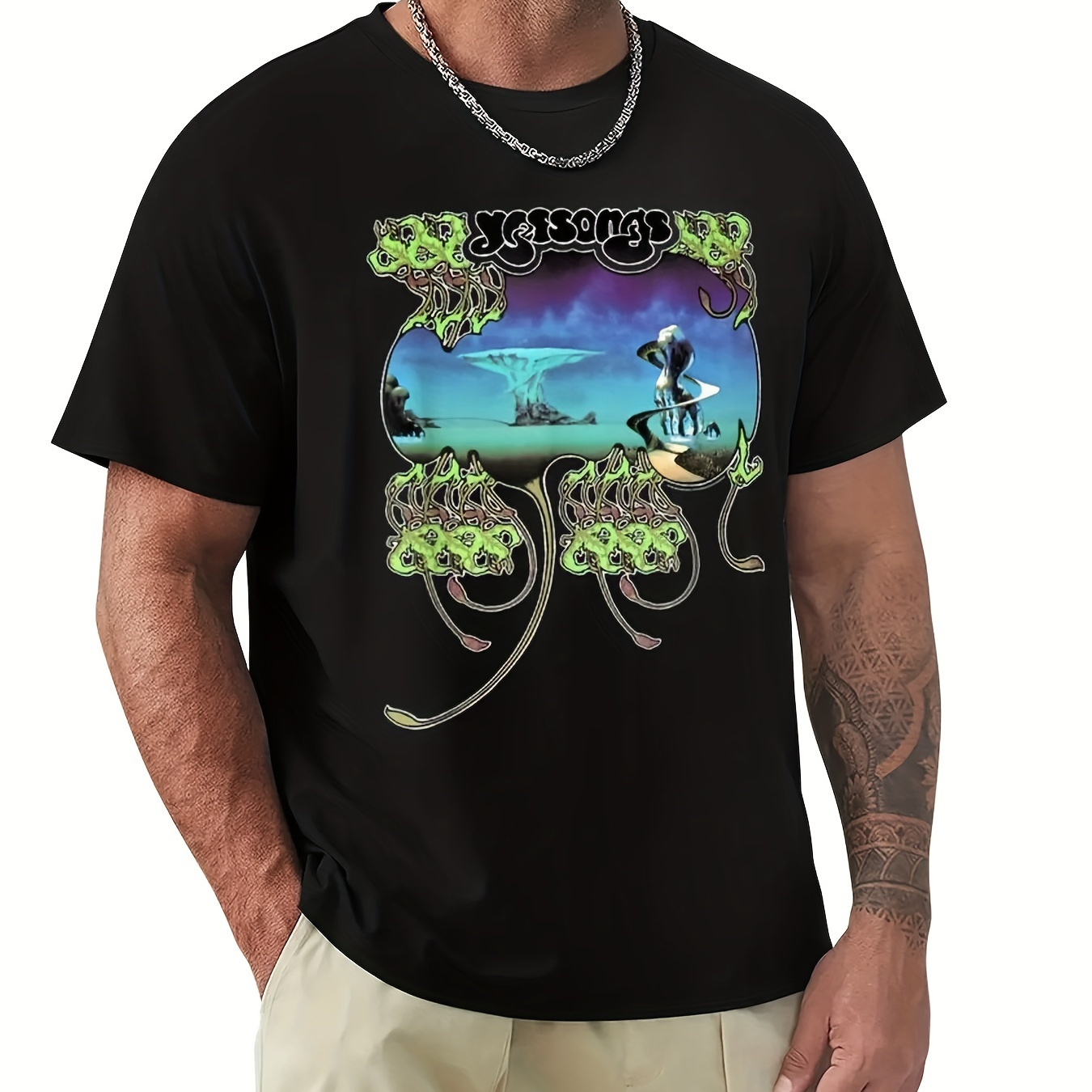 

Yes - Yessongs Essential T-shirt Funnys Sports Fans Summer Top Mens Graphic T-shirts Big And Tall Graphic T Shirts 220g