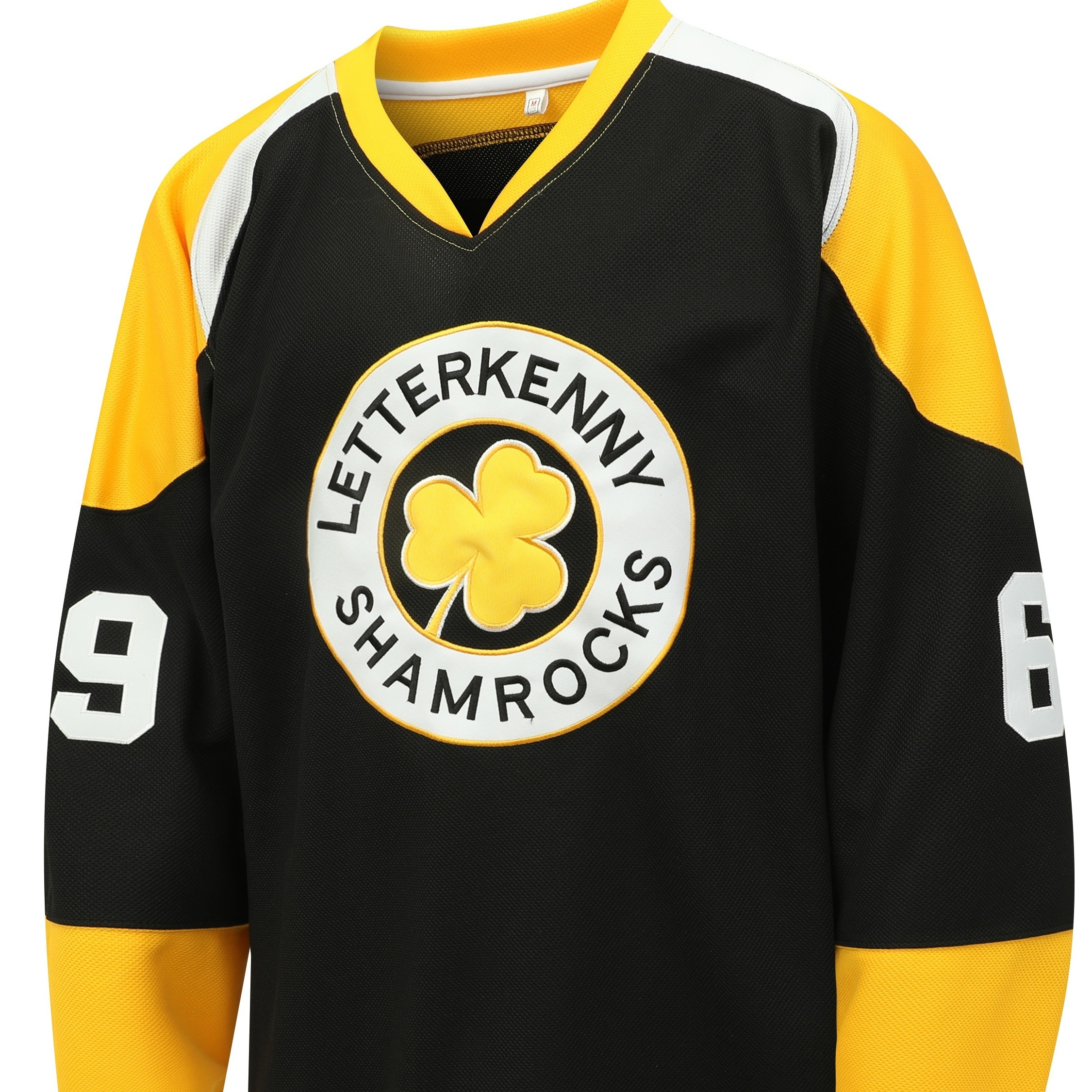 Mens Black #69 Shoresy Letterkenny Ice Hockey Jerseys Christmas Series Embroidered Stitched Sweatshirt S-XXXL