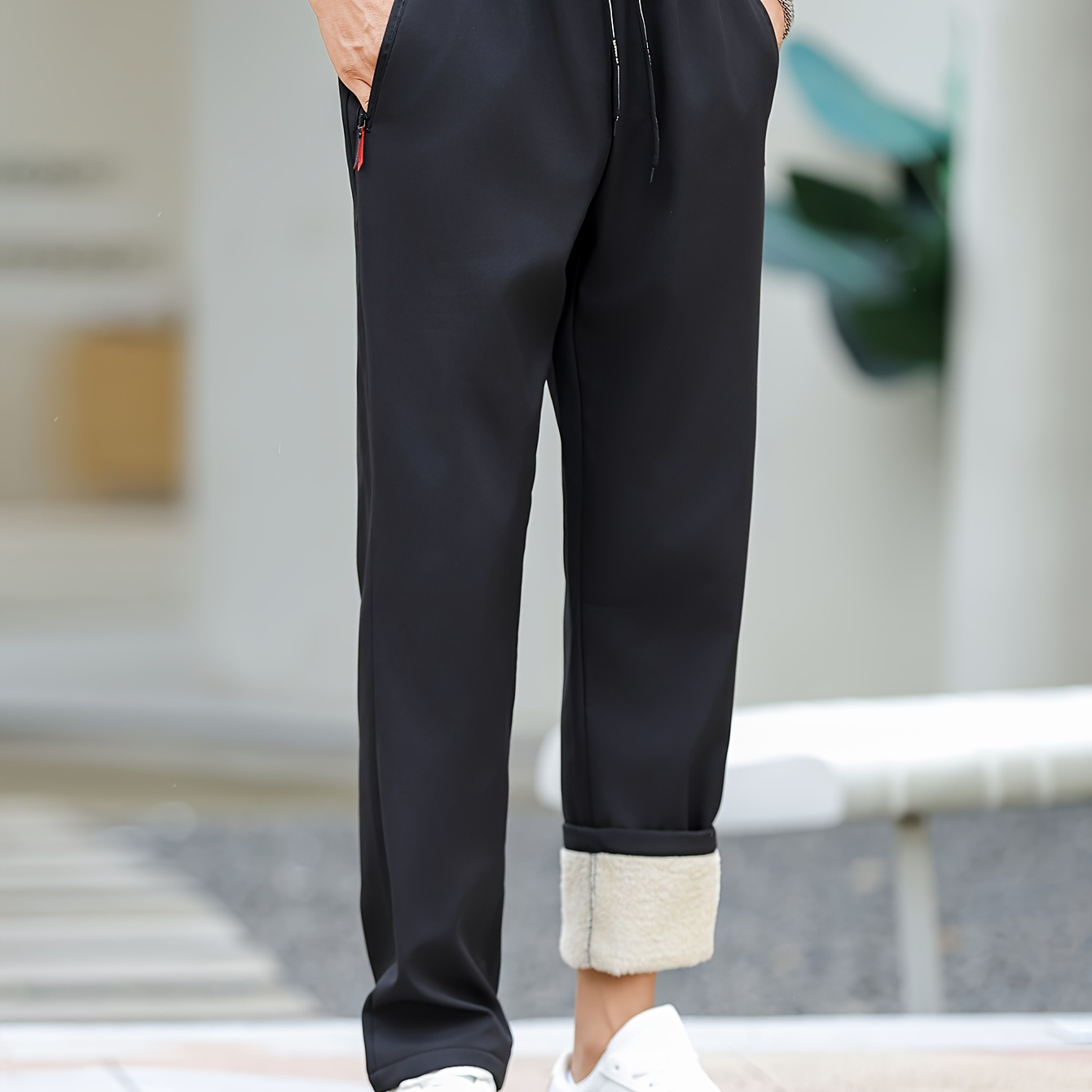 

Fleece-lined Pants, Drawstring Pants For