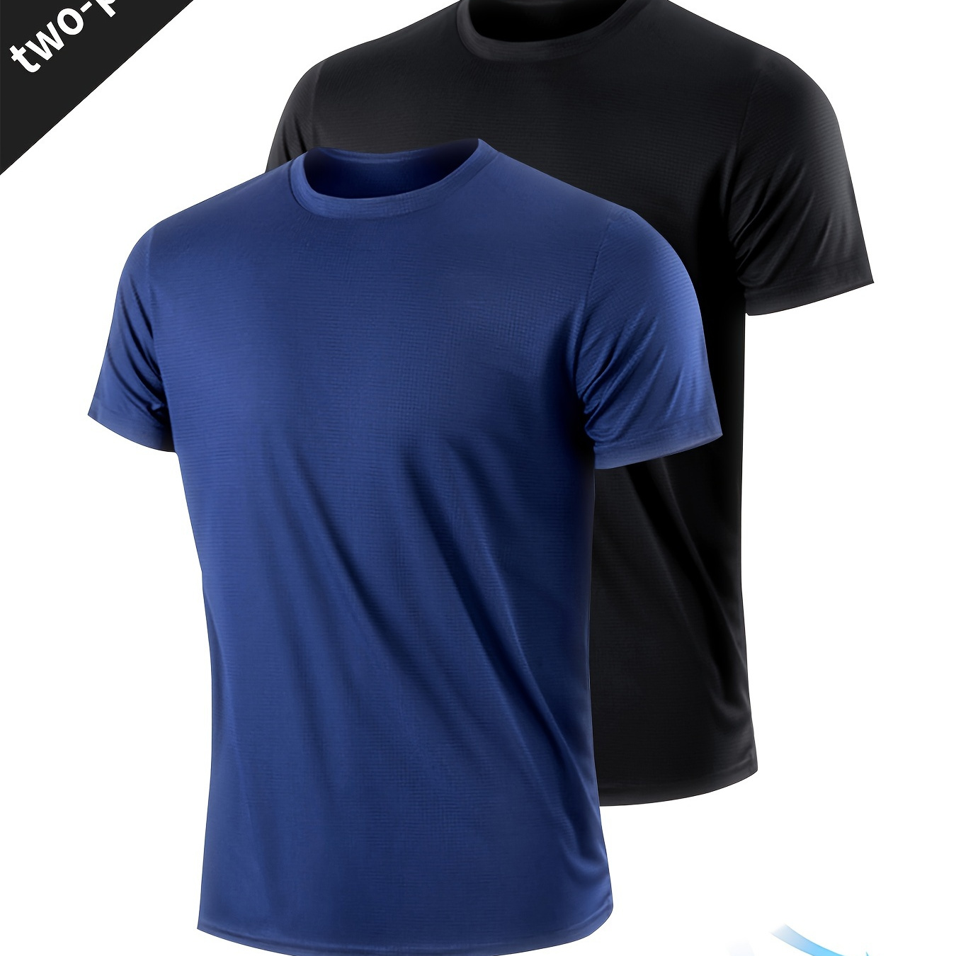 

2-piece Set Quick-drying Men's Running Casual Fitness Sports Clothes, Quick-drying Fitness Suit, Compression T-shirt Short-sleeved Top Light And Breathable