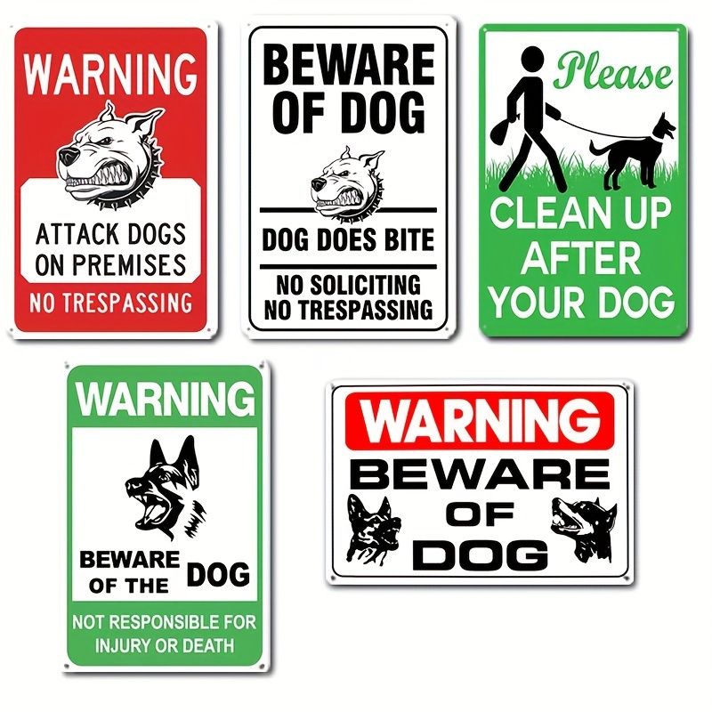 Beware of Dogs Rustic Metal Staked Yard Warning Sign 21 to 33 