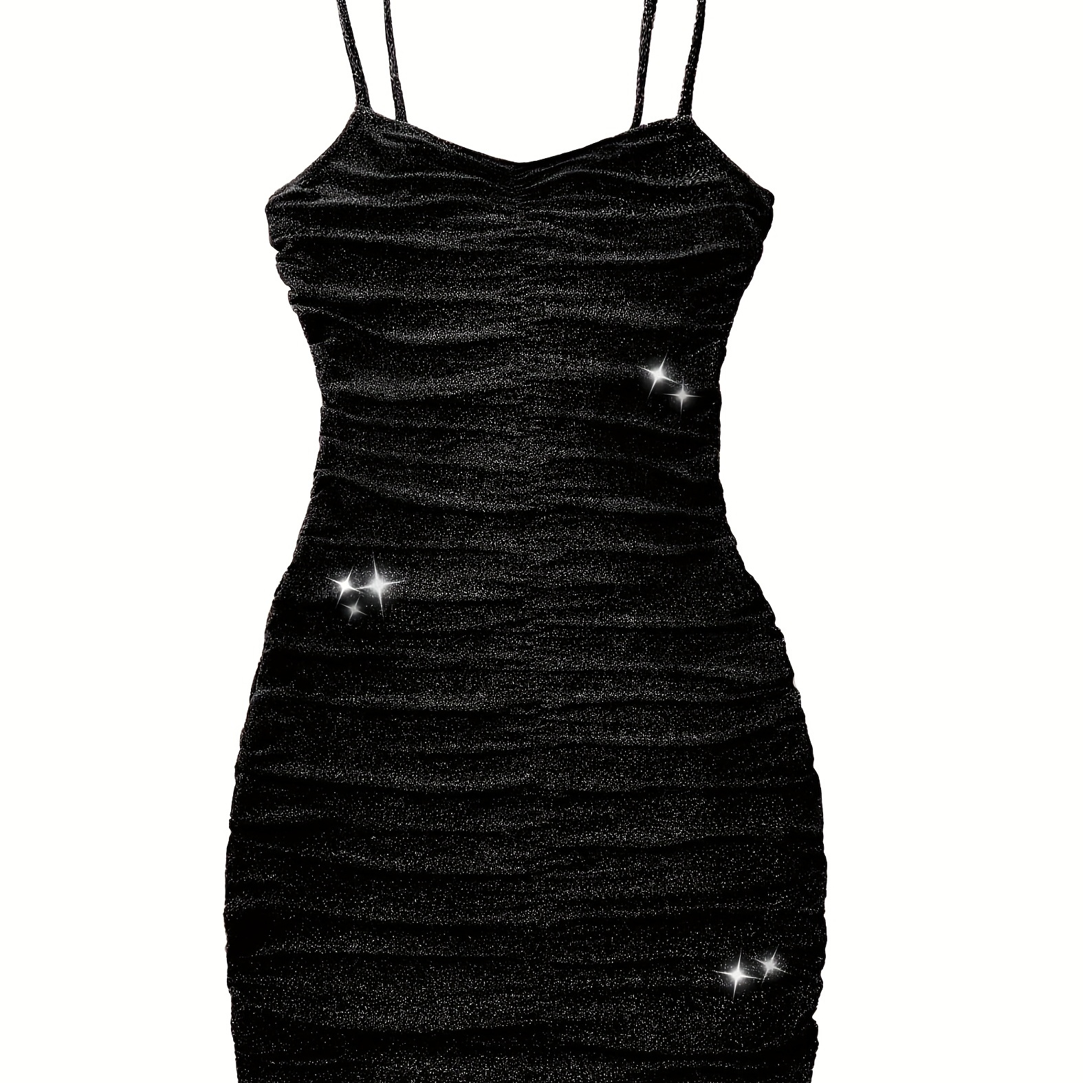EXARUS Girls Sparkly Sequin Bodycon Dress - Spaghetti Strap Mini Dress For Parties & Special Occasions EXARUS Girls Sparkly Sequin Bodycon Dress - Spaghetti Strap Mini Dress For Parties & Special Occasions