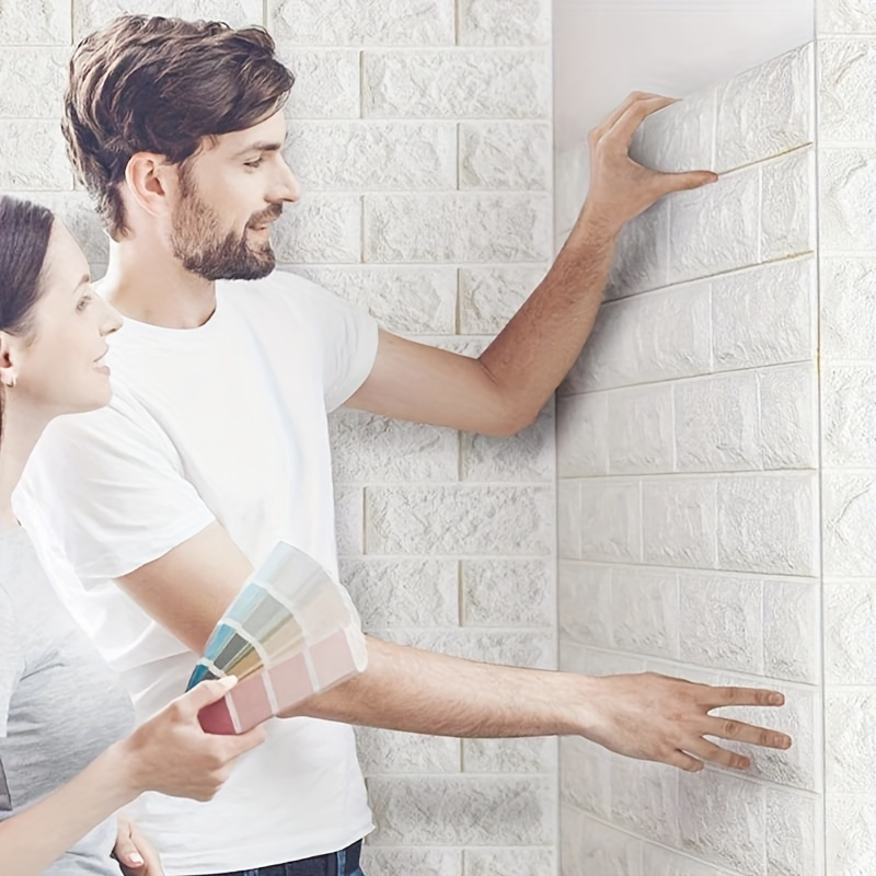 Diy 3d Foam Brick Soft Wallpaper Wall Sticker Wall Panel Peel Adhesive